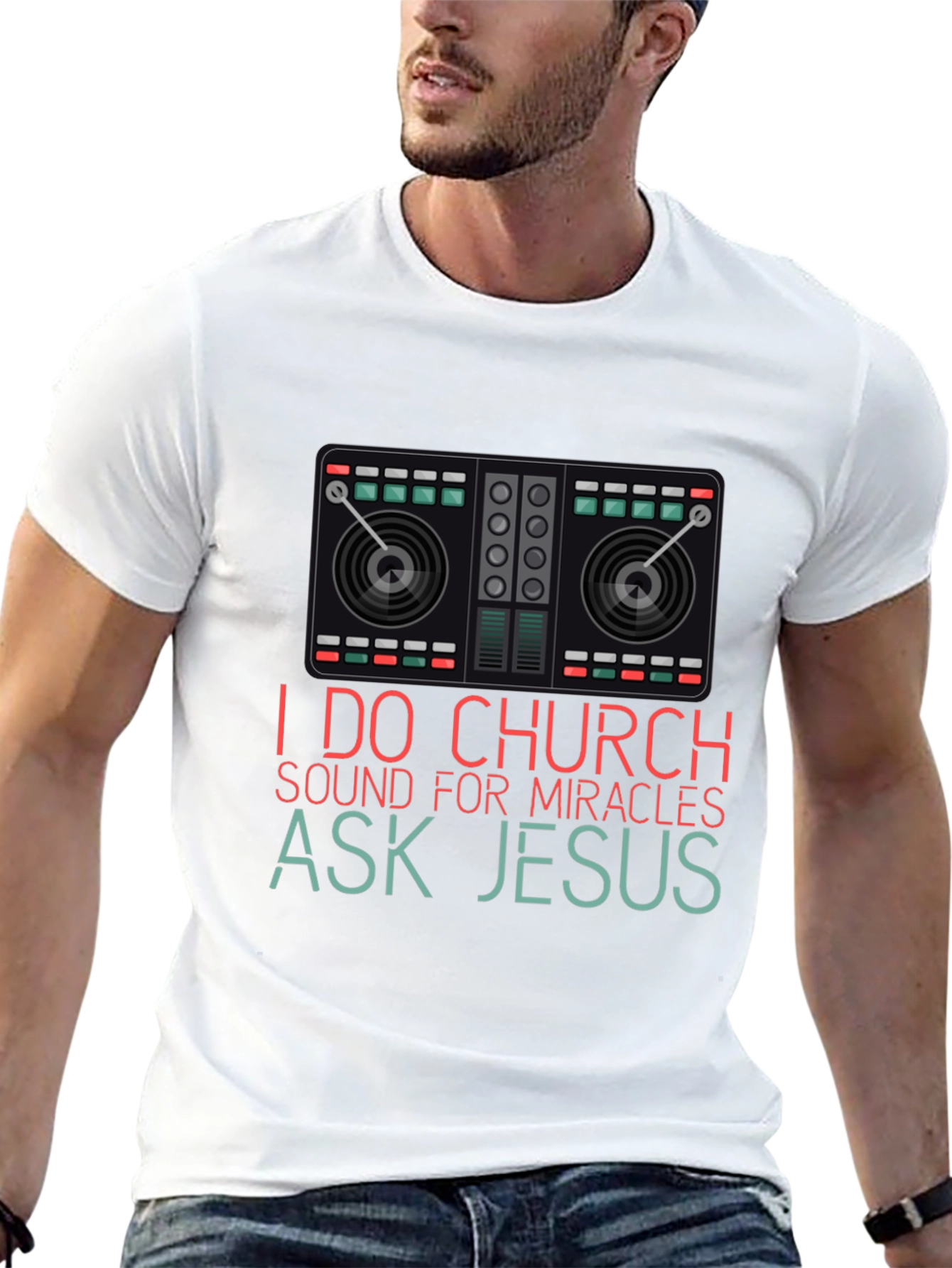 I Do Church Sound Mixer Graphic T-Shirt