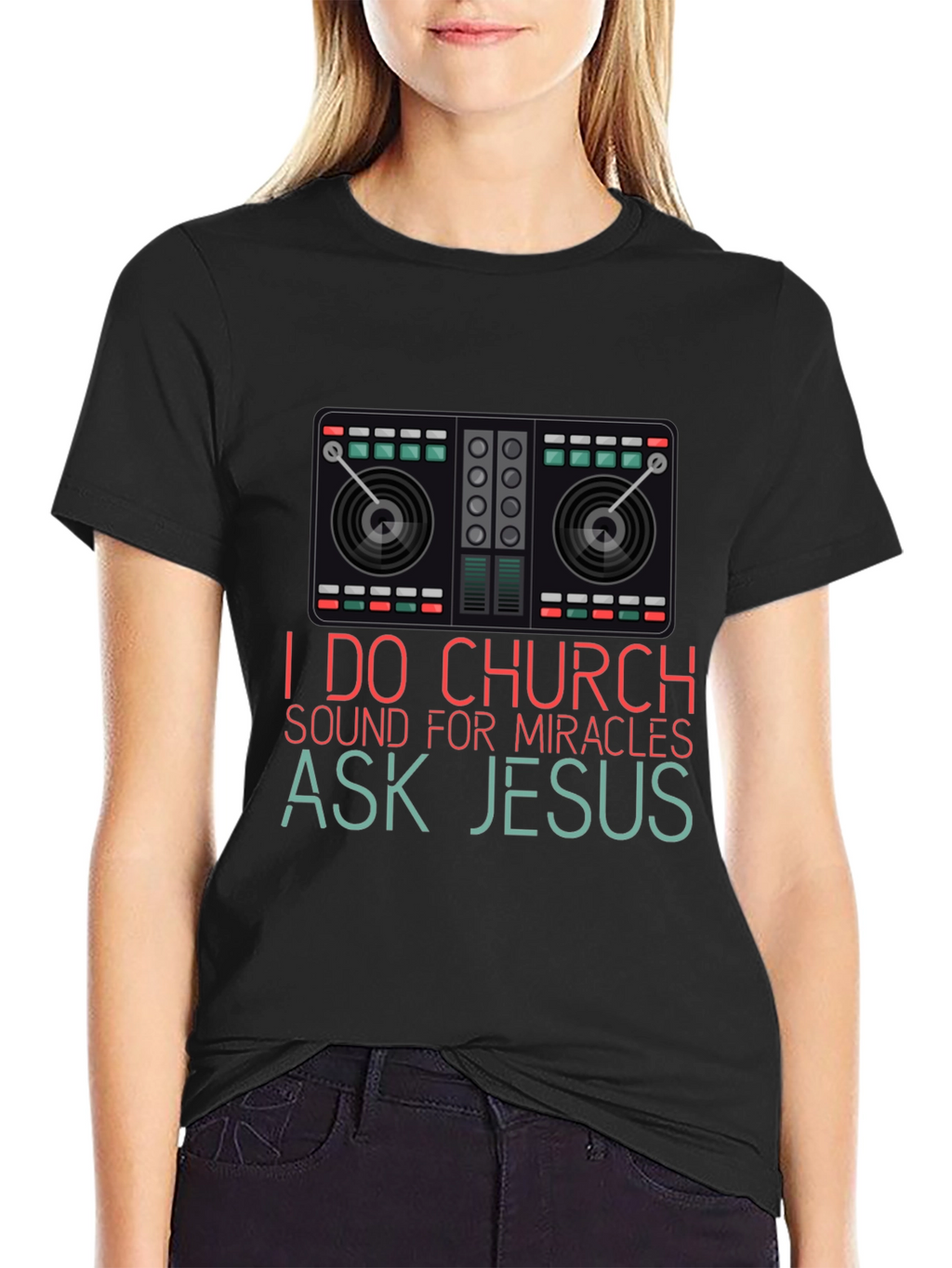 I Do Church Sound Mixer Graphic T-Shirt