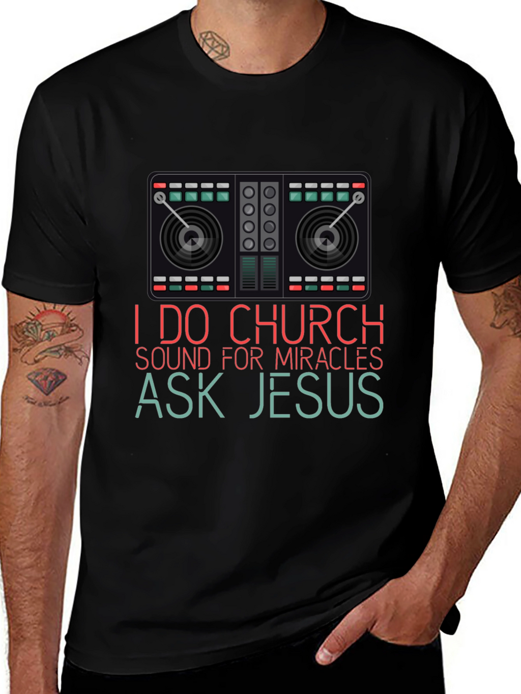 I Do Church Sound Mixer Graphic T-Shirt