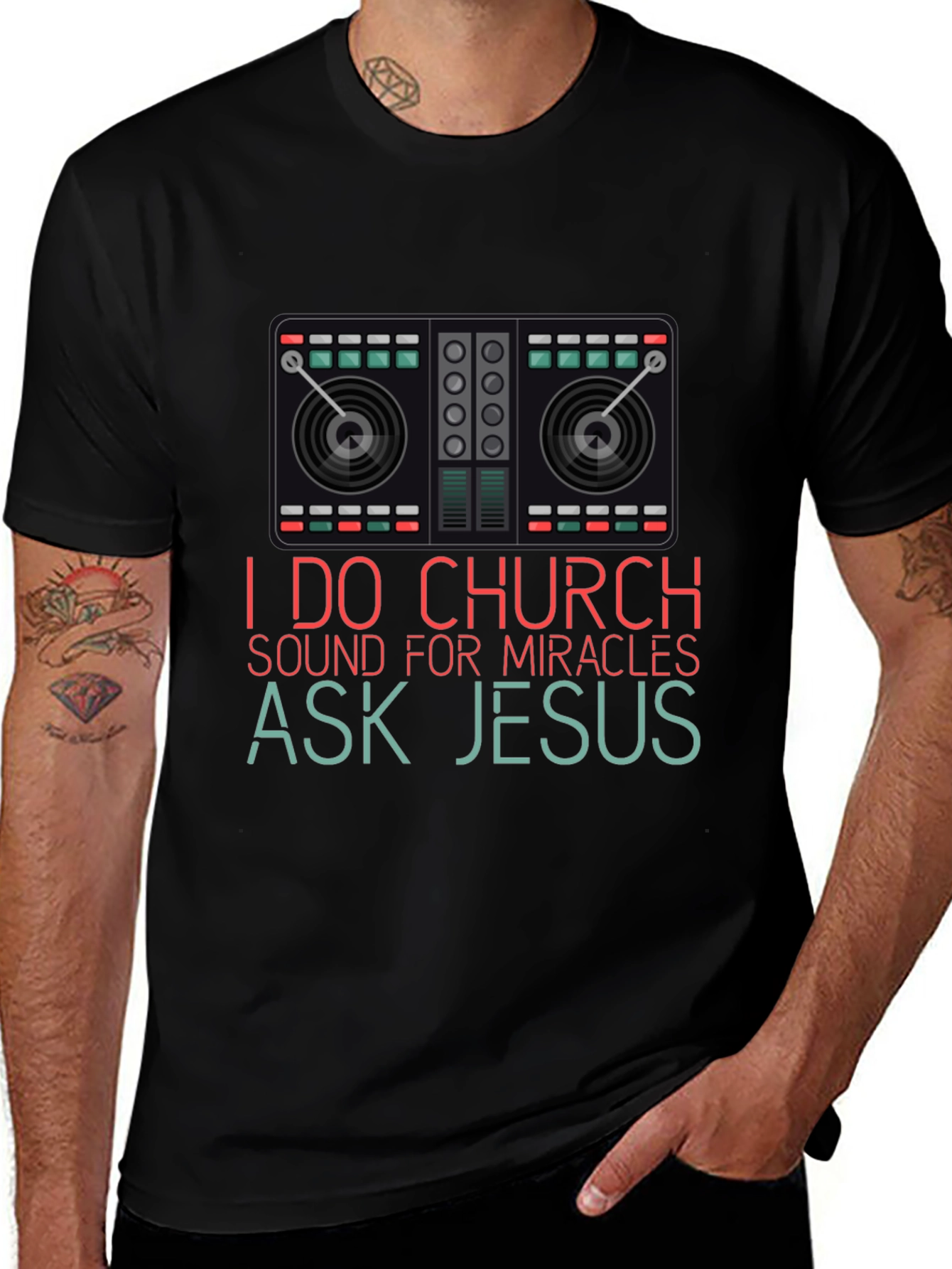 I Do Church Sound Mixer Graphic T-Shirt