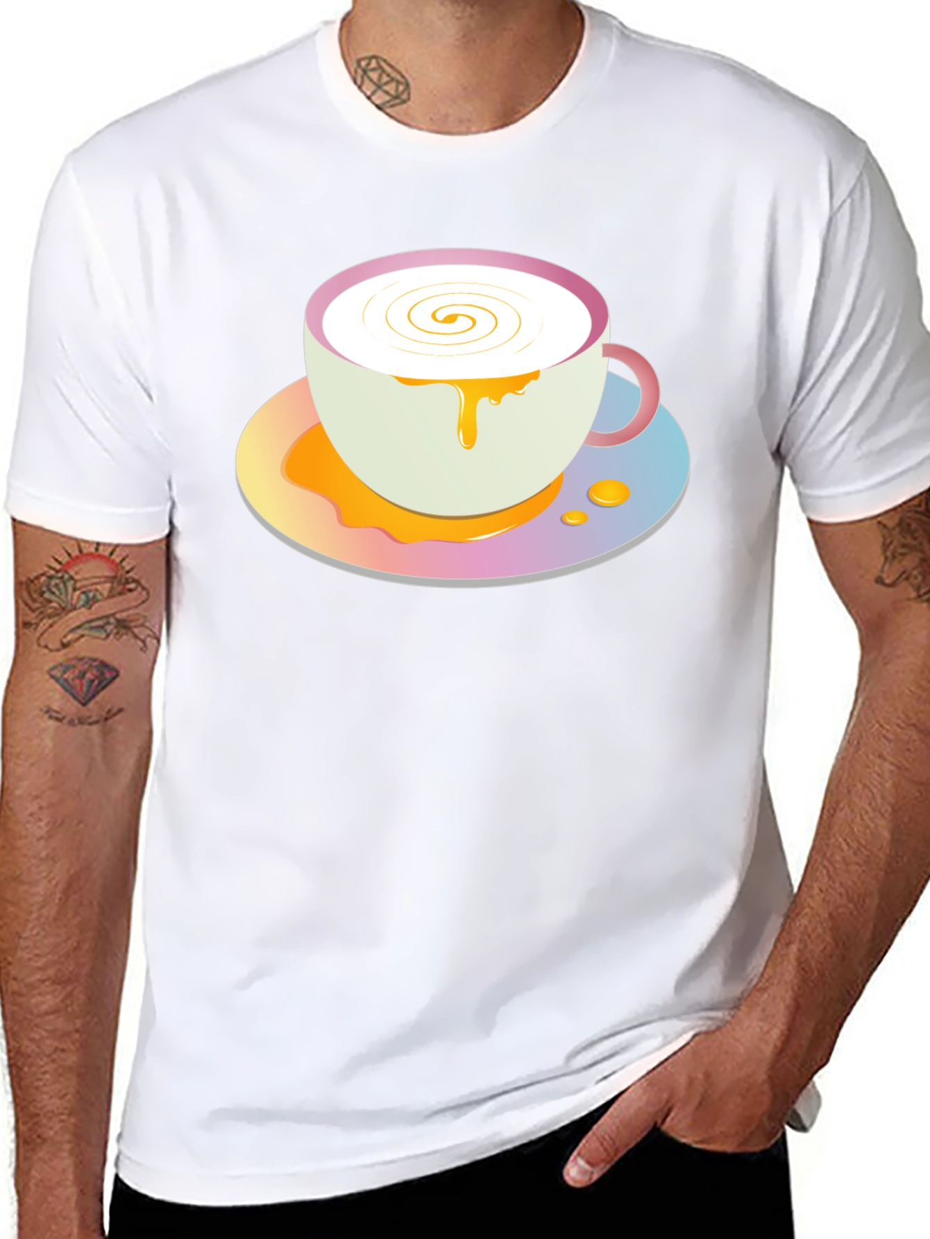 Cute Coffee Cup Graphic Tee