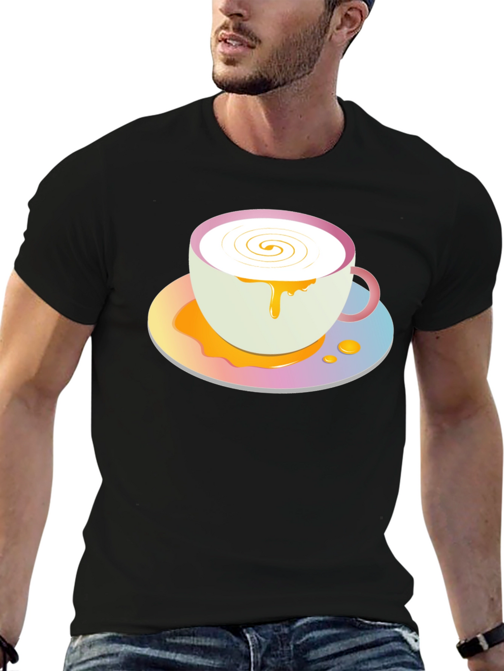 Cute Coffee Cup Graphic Tee