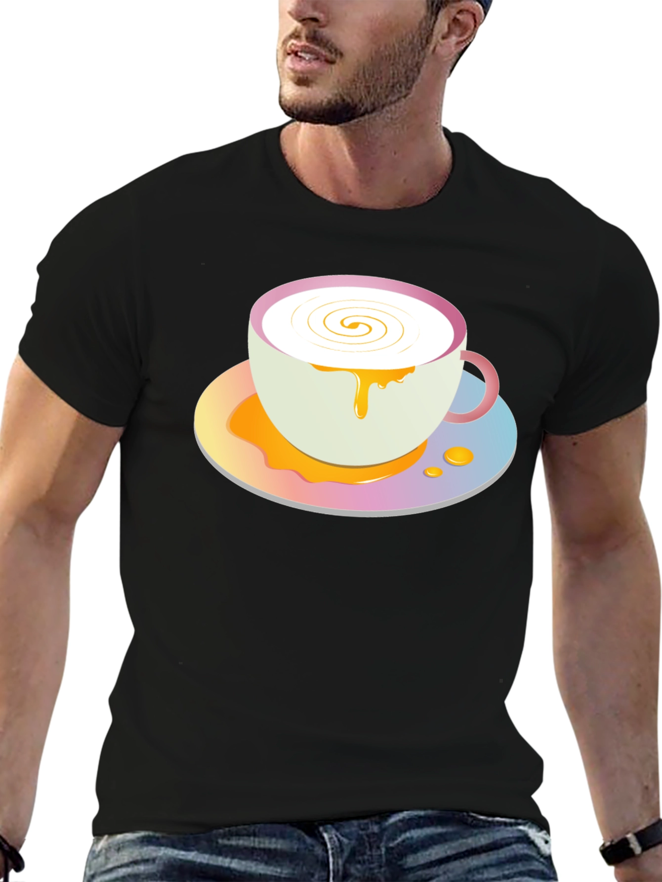 Cute Coffee Cup Graphic Tee