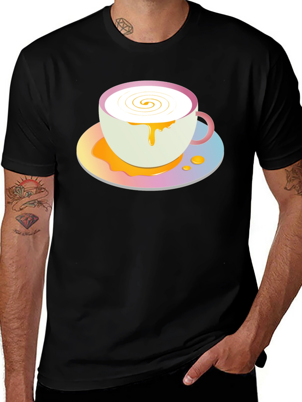 Cute Coffee Cup Graphic Tee