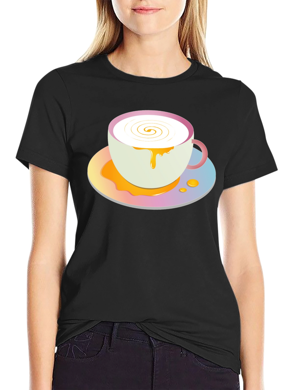 Cute Coffee Cup Graphic Tee