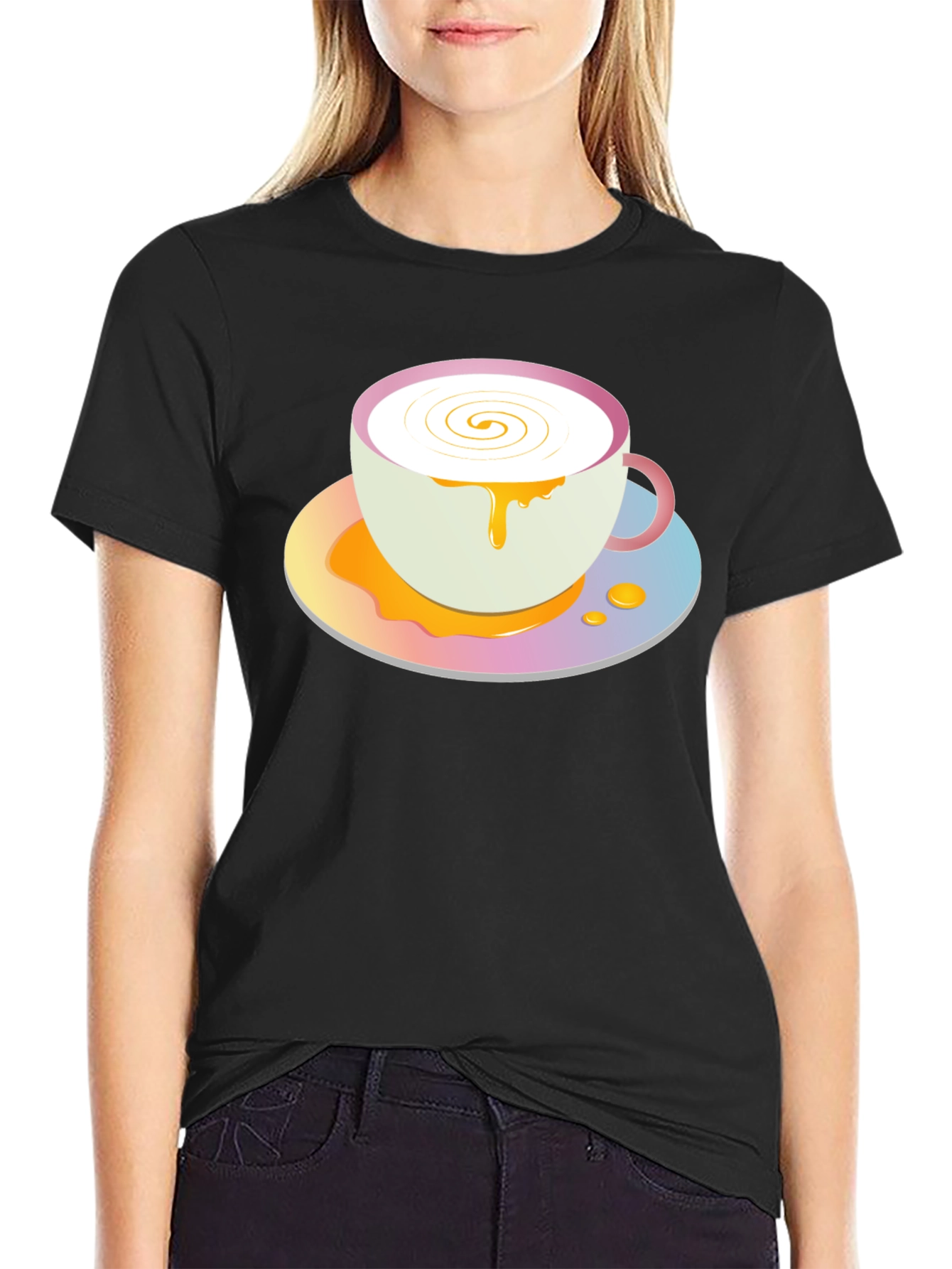 Cute Coffee Cup Graphic Tee