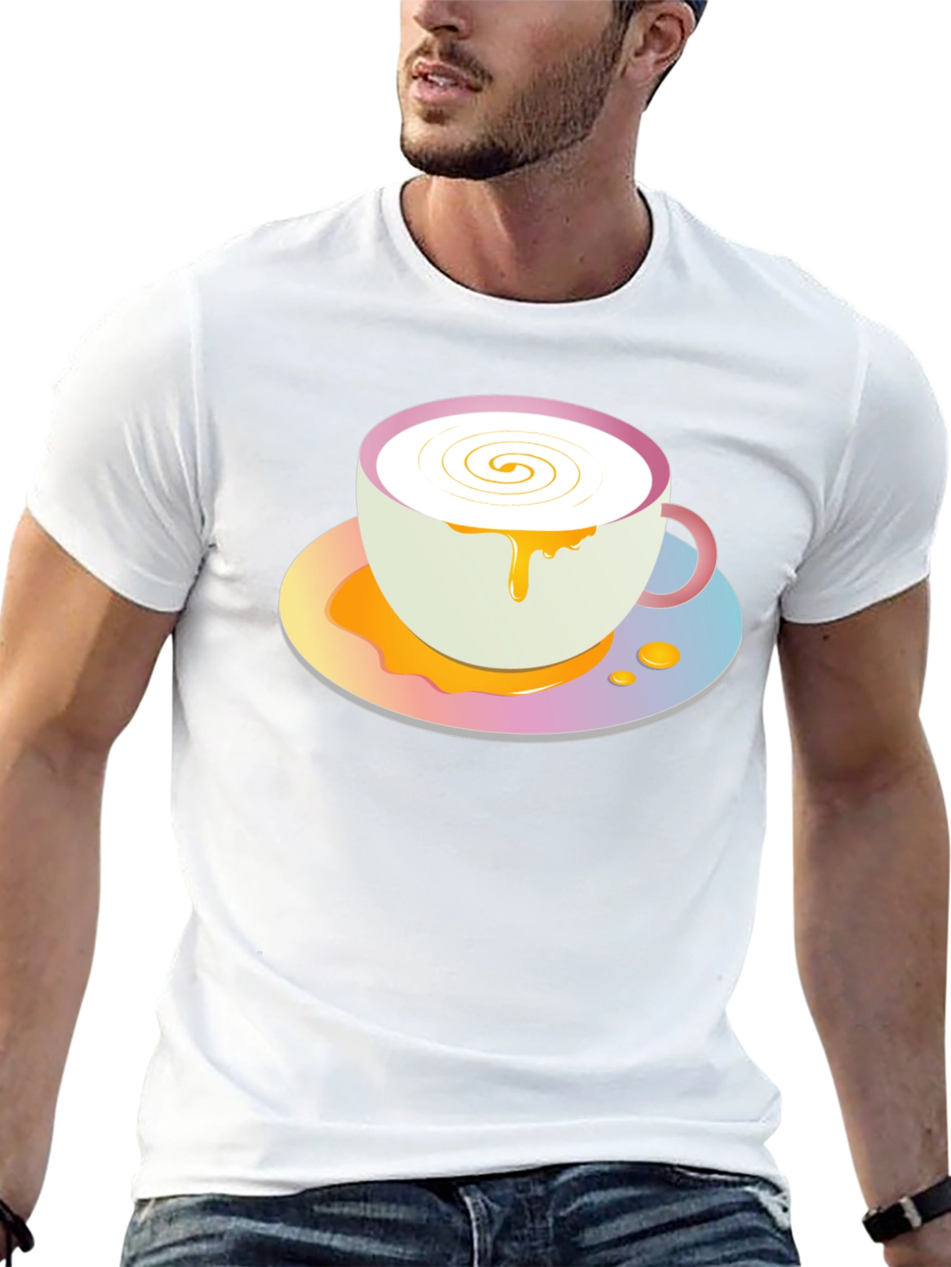 Cute Coffee Cup Graphic Tee