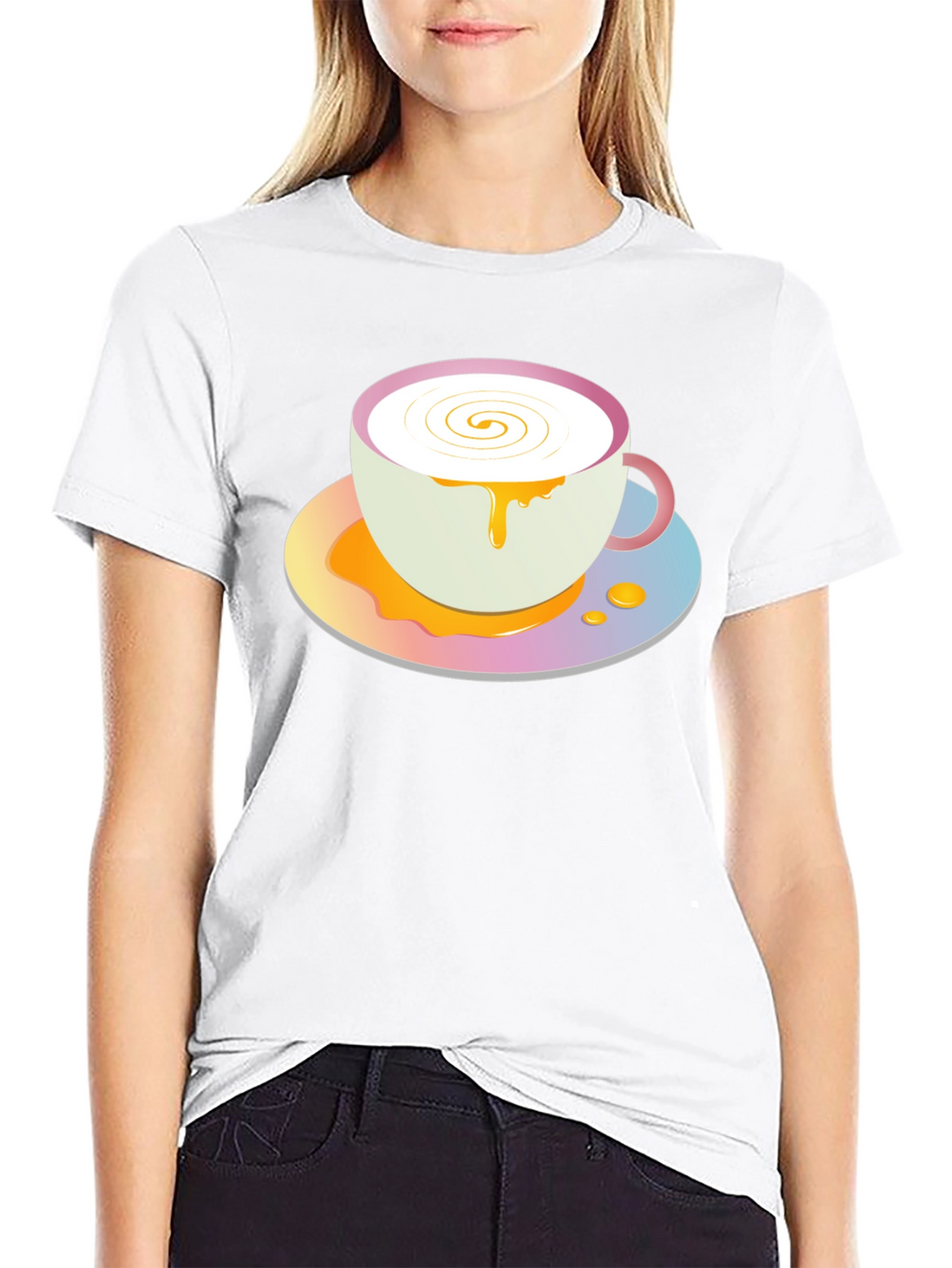 Cute Coffee Cup Graphic Tee