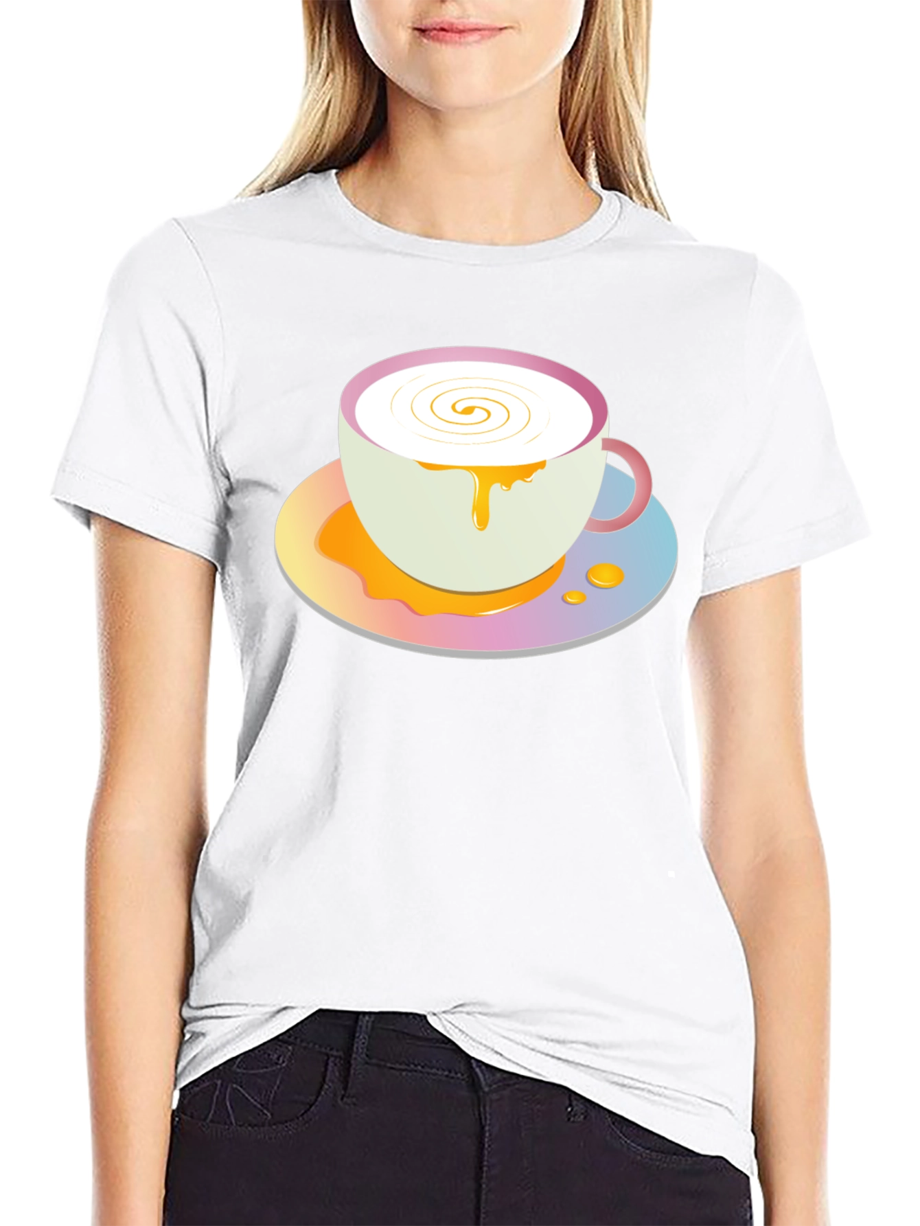 Cute Coffee Cup Graphic Tee
