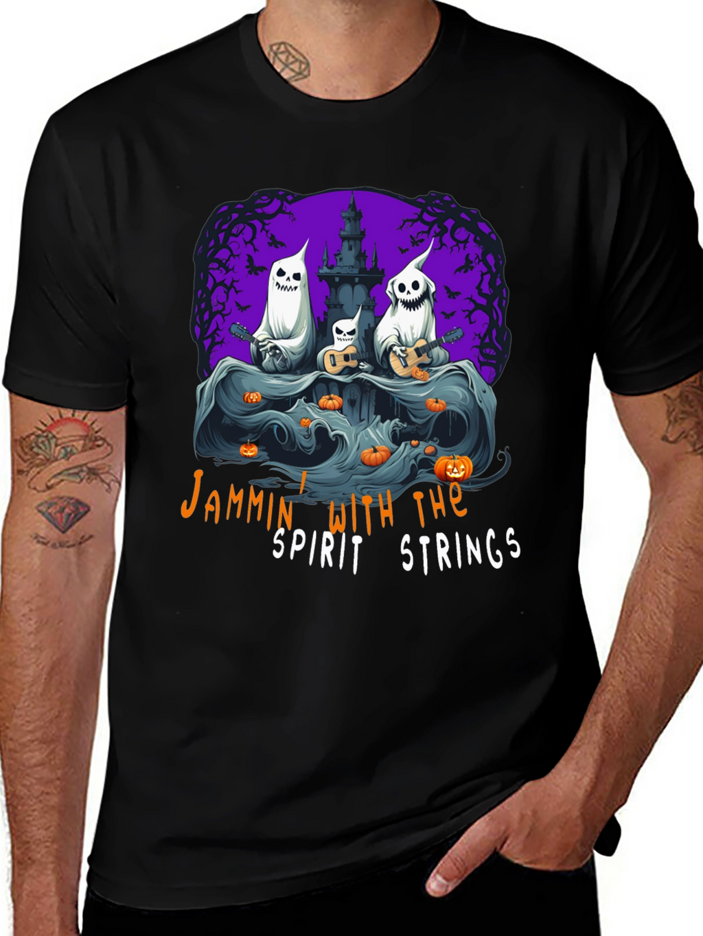 Jammin Ghost Band Halloween T-Shirt
