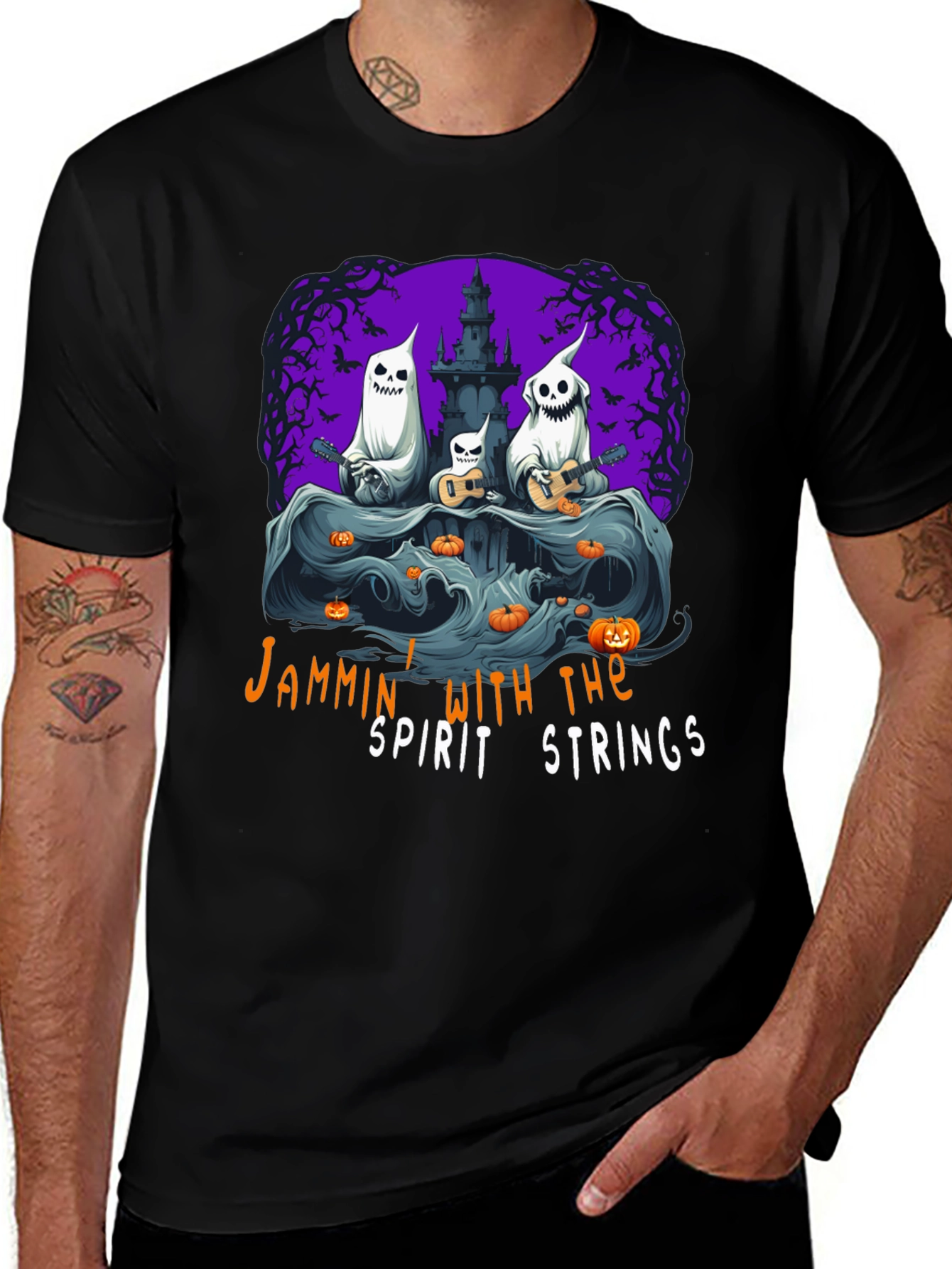 Jammin Ghost Band Halloween T-Shirt