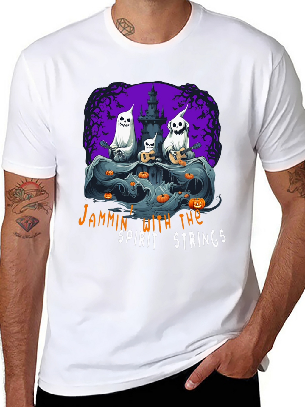 Jammin Ghost Band Halloween T-Shirt