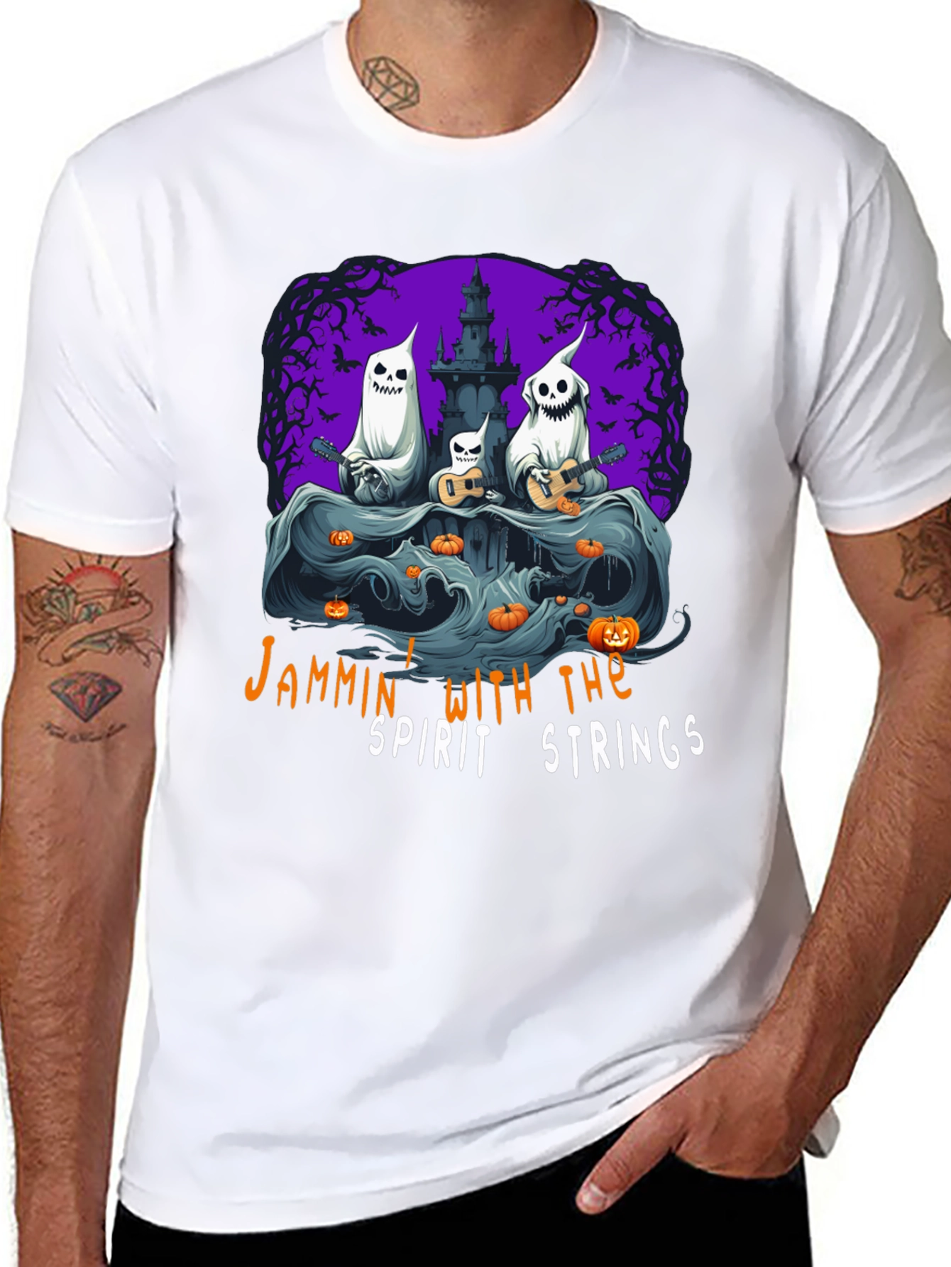 Jammin Ghost Band Halloween T-Shirt