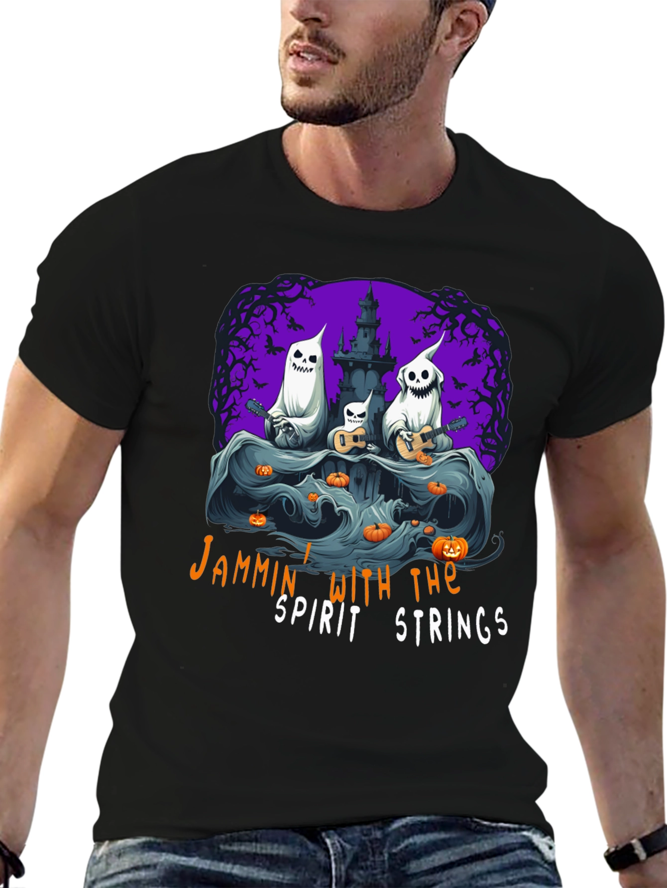 Jammin Ghost Band Halloween T-Shirt