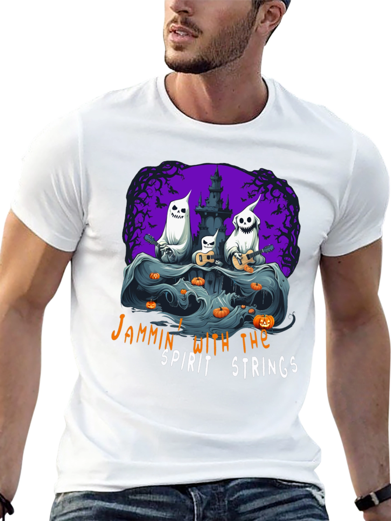 Jammin Ghost Band Halloween T-Shirt