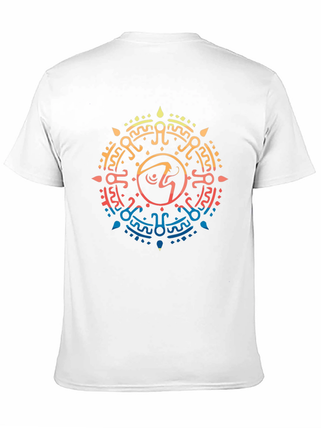 Aztec Sun Symbol Graphic T-Shirt
