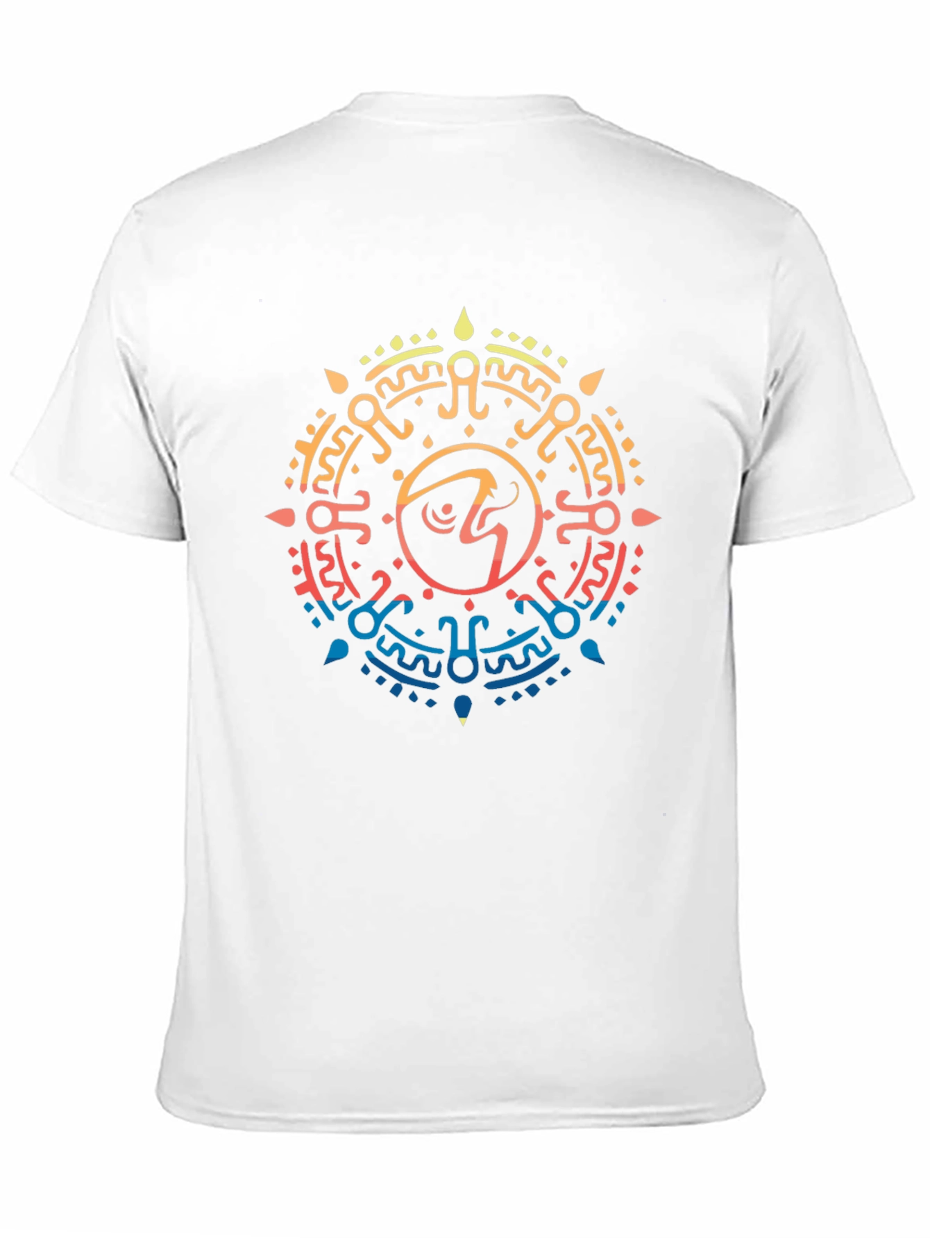 Aztec Sun Symbol Graphic T-Shirt