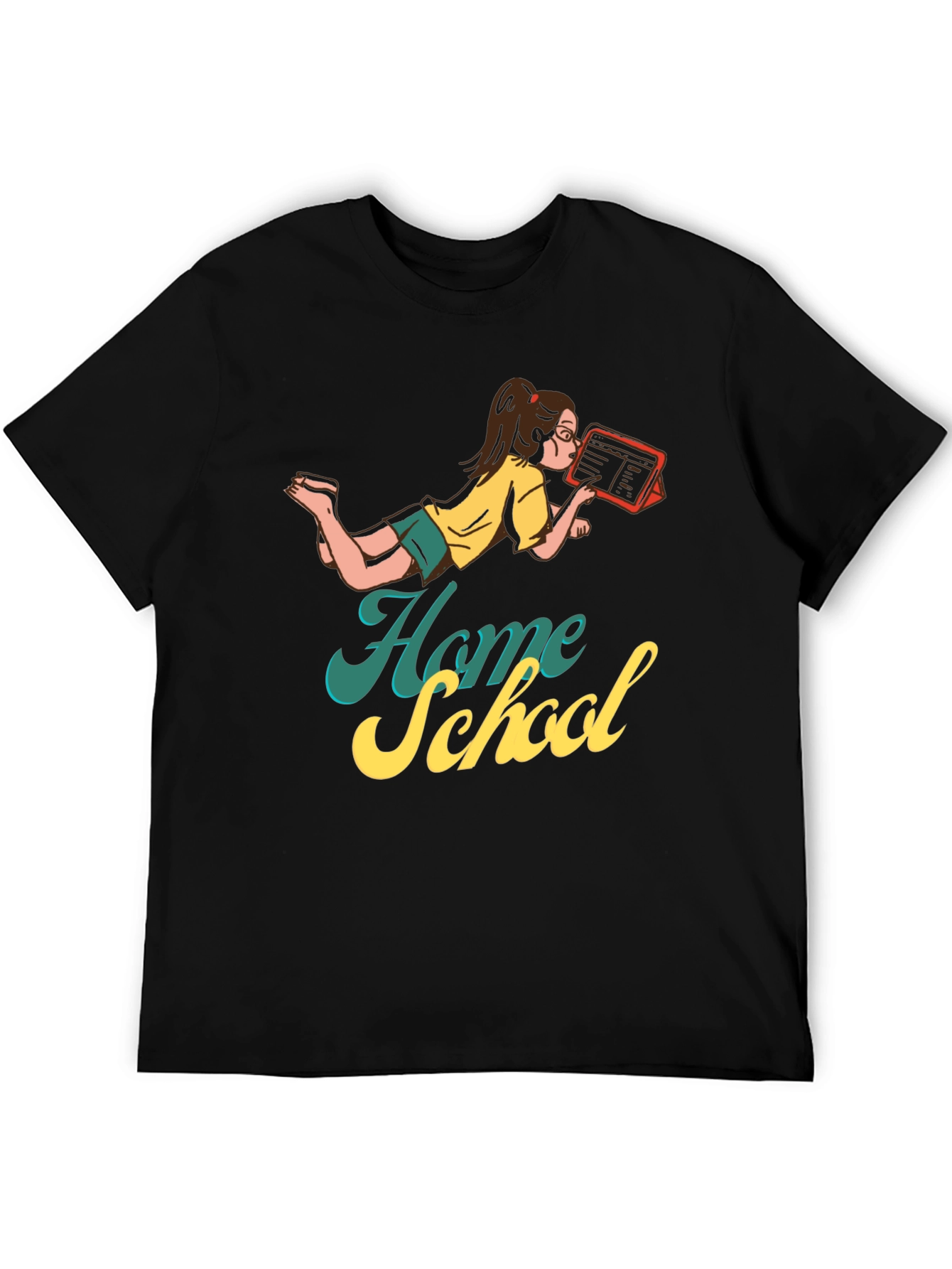 Home School T-Shirt Digital Learning Stylish Tee