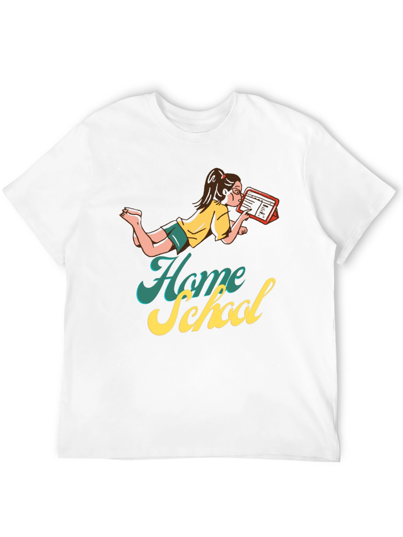 Home School T-Shirt Digital Learning Stylish Tee