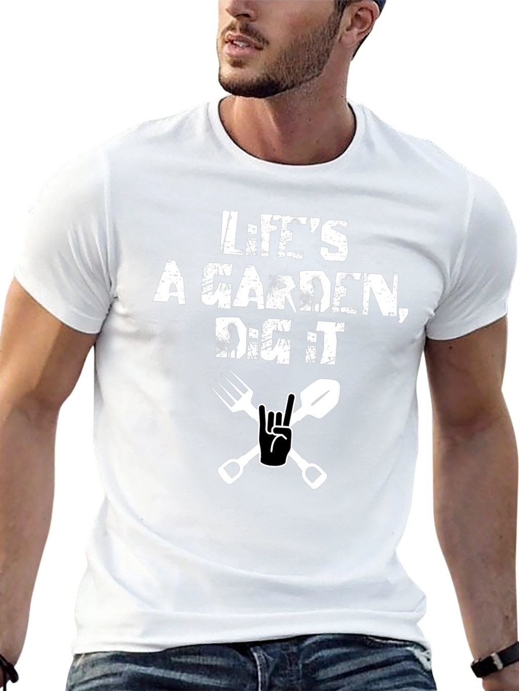 Lifes a Garden Dig It Black T-Shirt