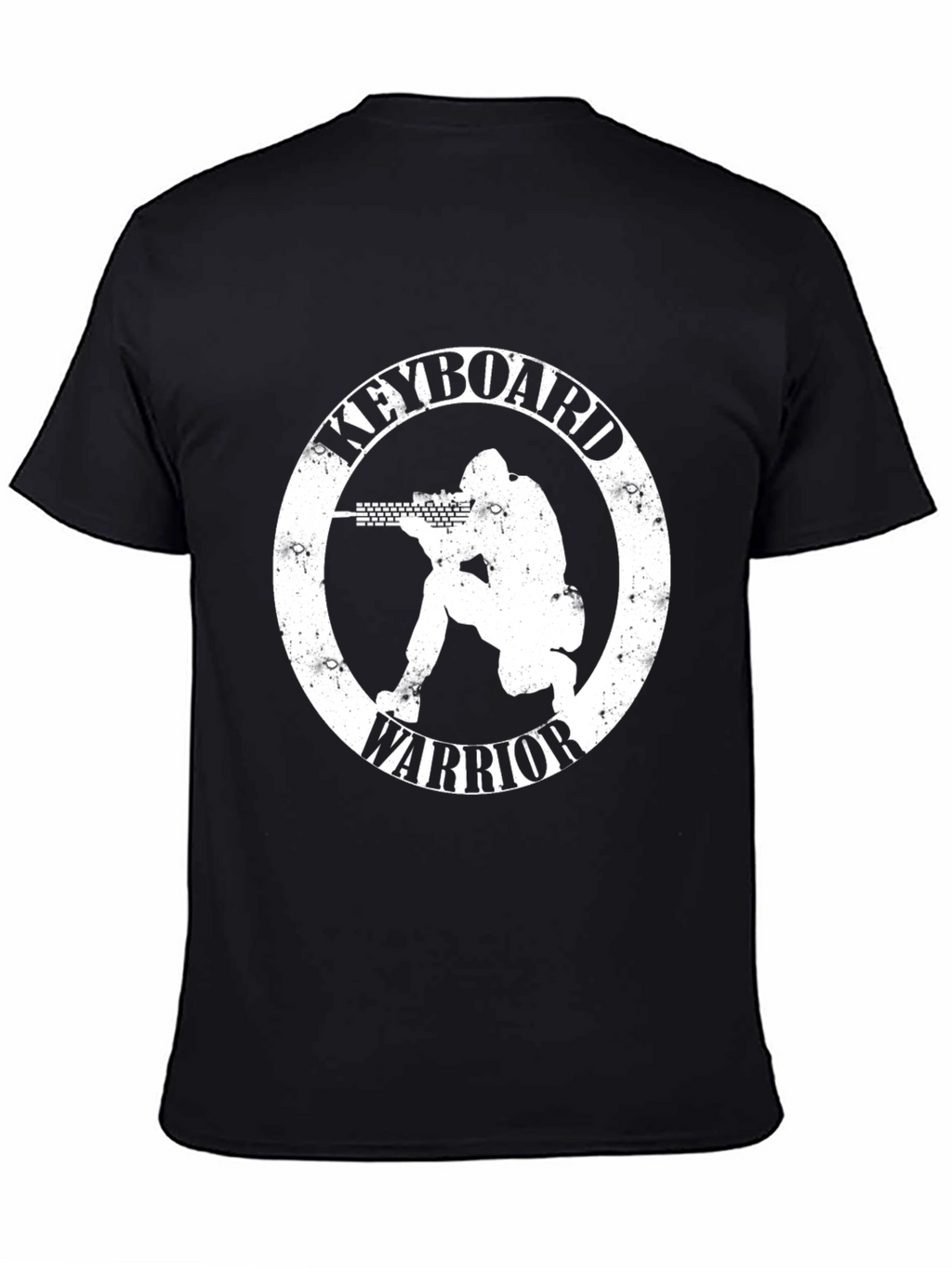 Keyboard Warrior Graphic T-Shirt - Black