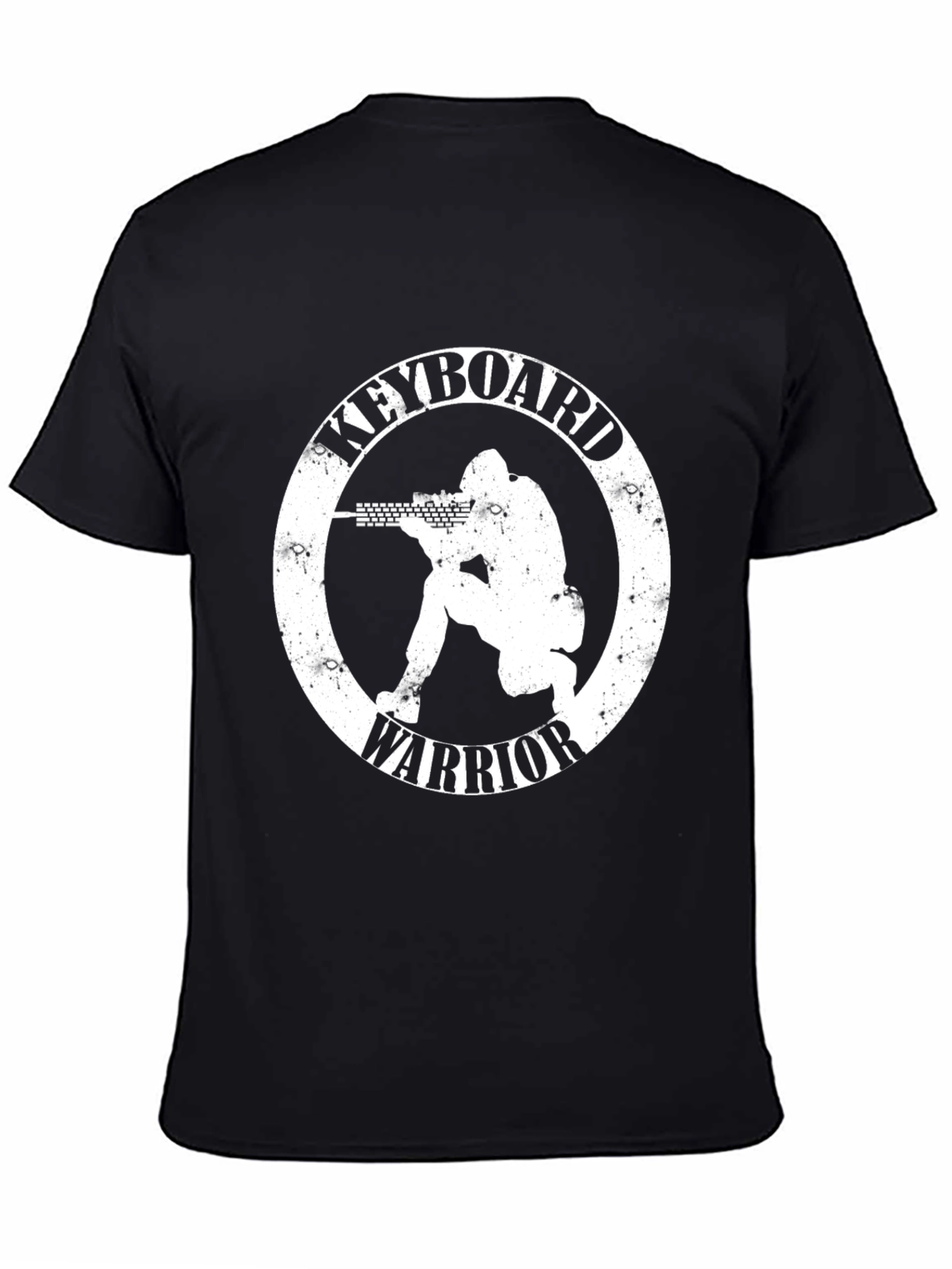 Keyboard Warrior Graphic T-Shirt - Black