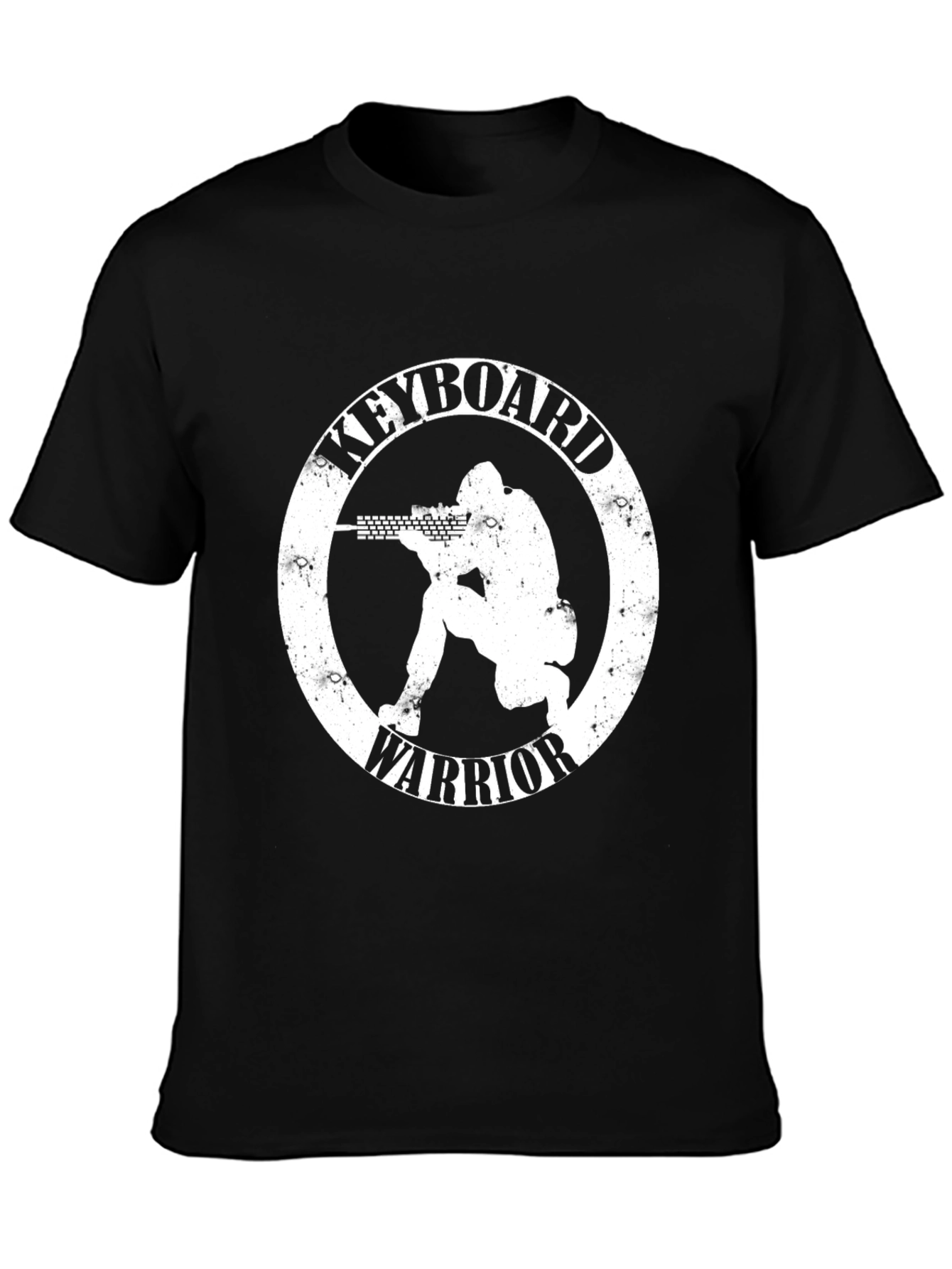 Keyboard Warrior Graphic T-Shirt - Black