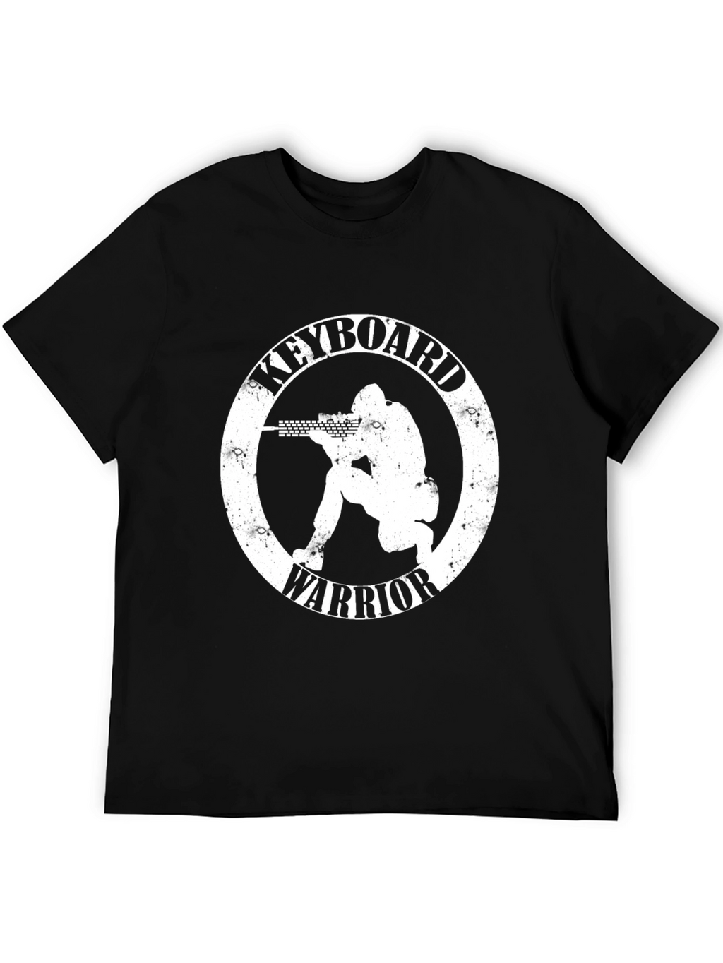 Keyboard Warrior Graphic T-Shirt - Black