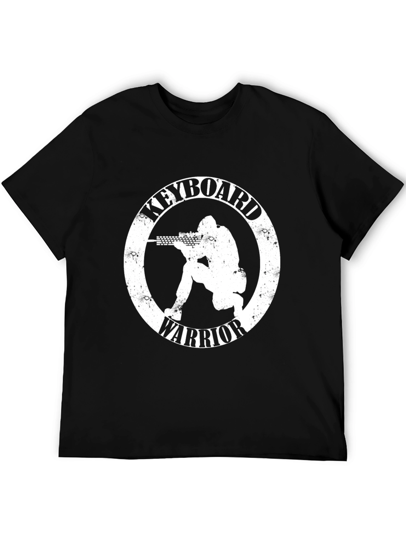 Keyboard Warrior Graphic T-Shirt - Black