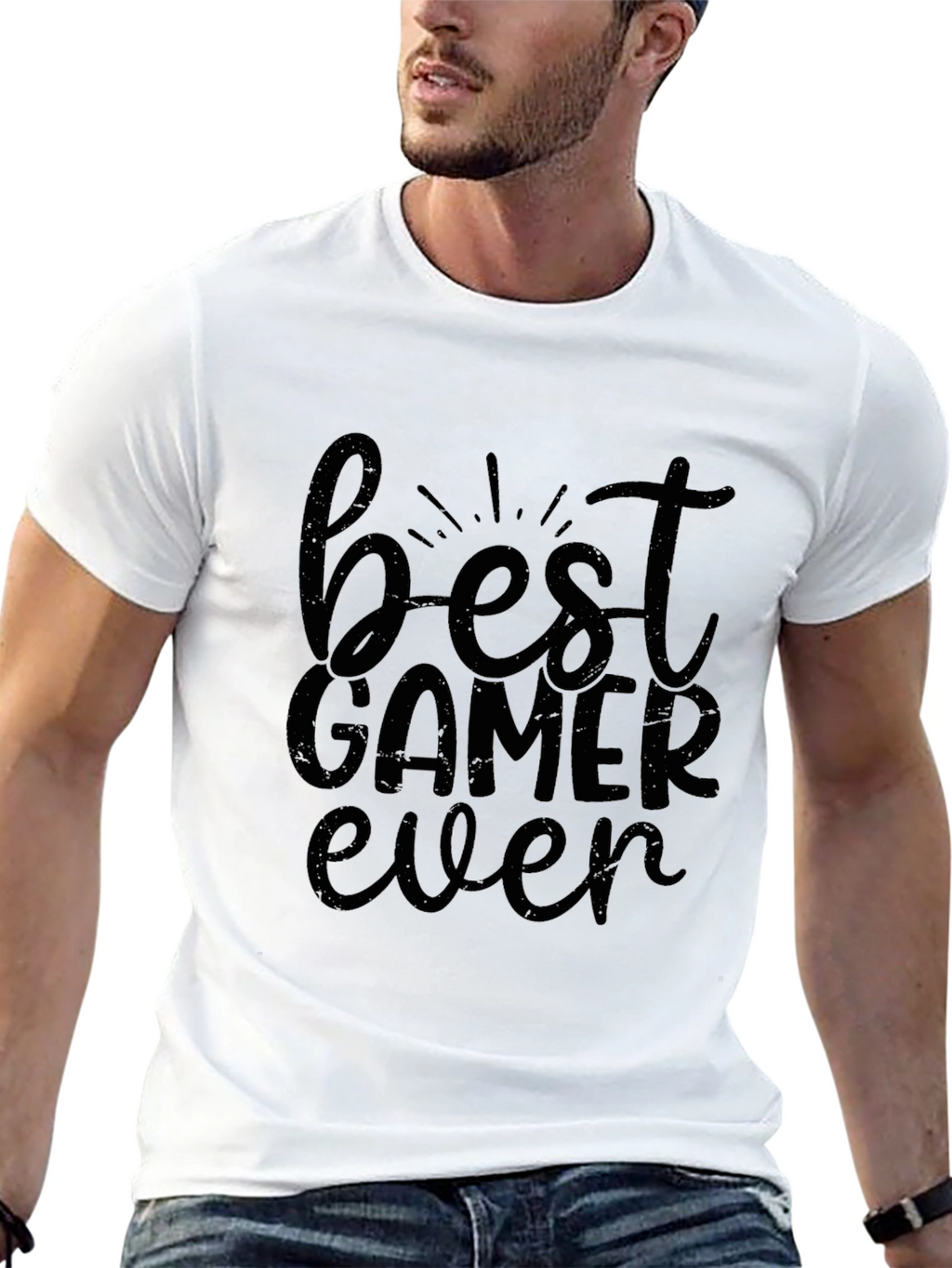 Best Gamer Ever - Black Graphic Tee
