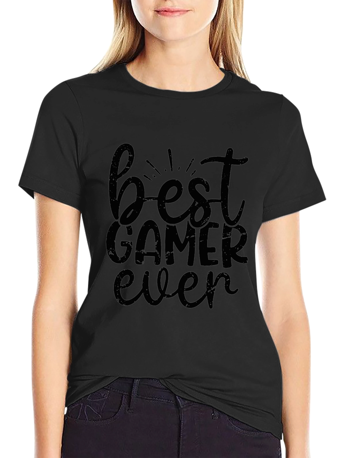 Best Gamer Ever - Black Graphic Tee