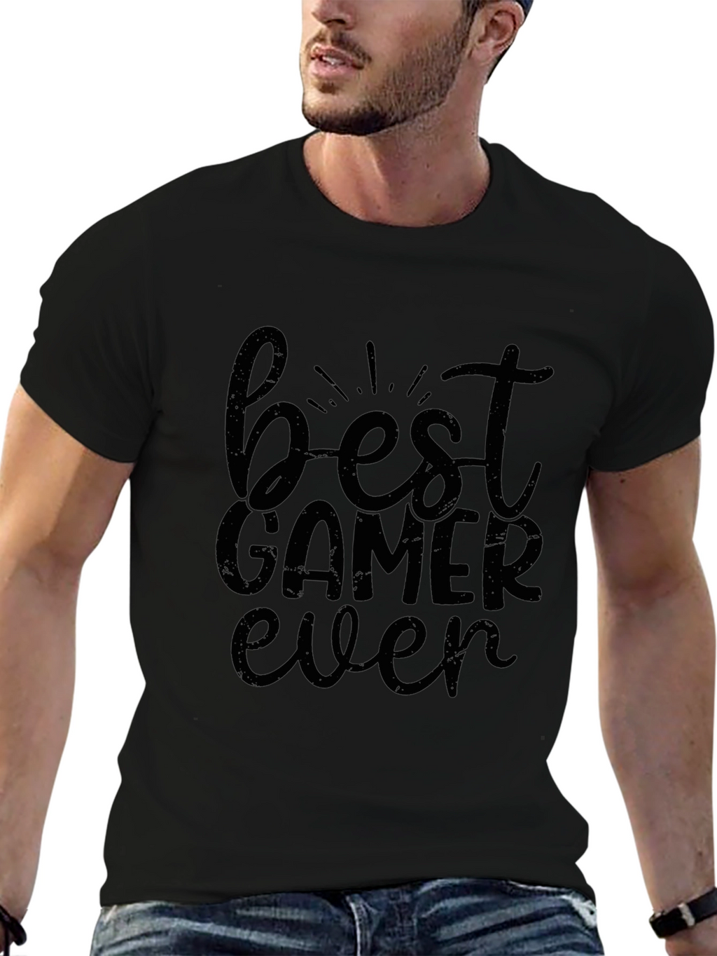 Best Gamer Ever - Black Graphic Tee