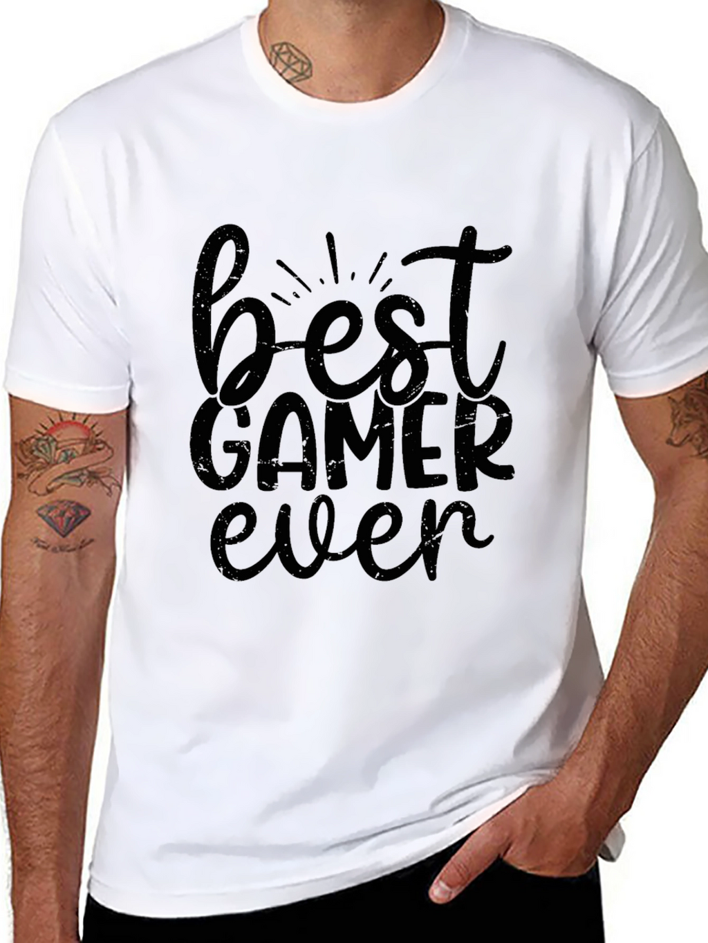 Best Gamer Ever - Black Graphic Tee