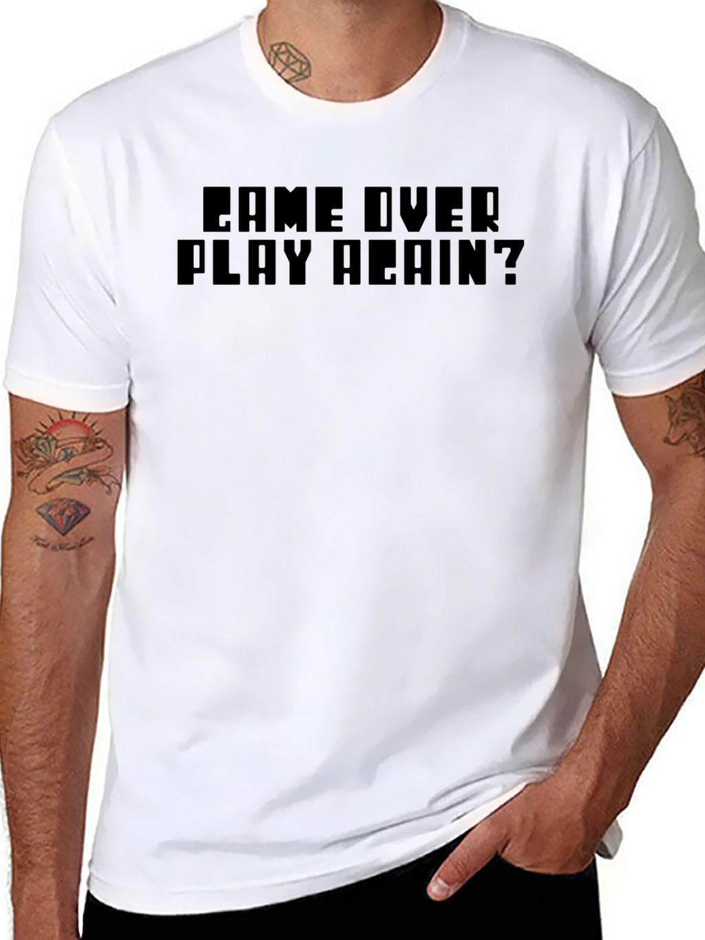 Game Over Play Again? Graphic T-Shirt