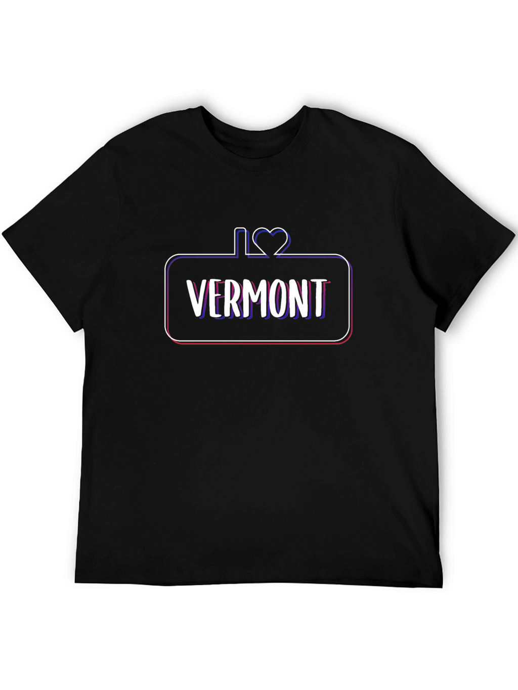 I Love Vermont Black T-Shirt
