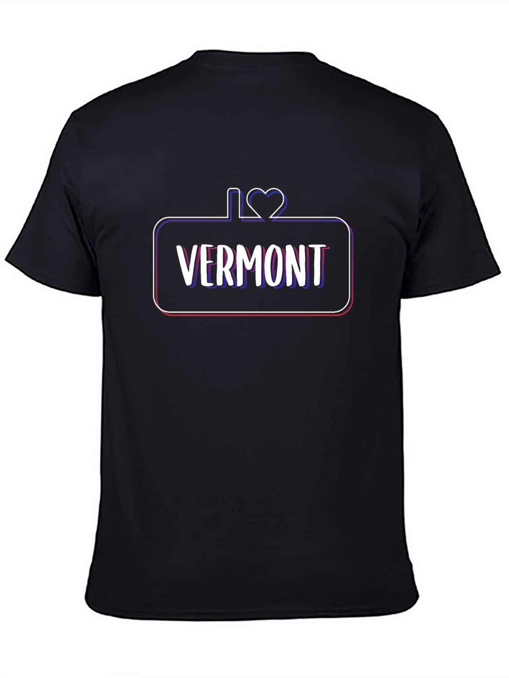 I Love Vermont Black T-Shirt