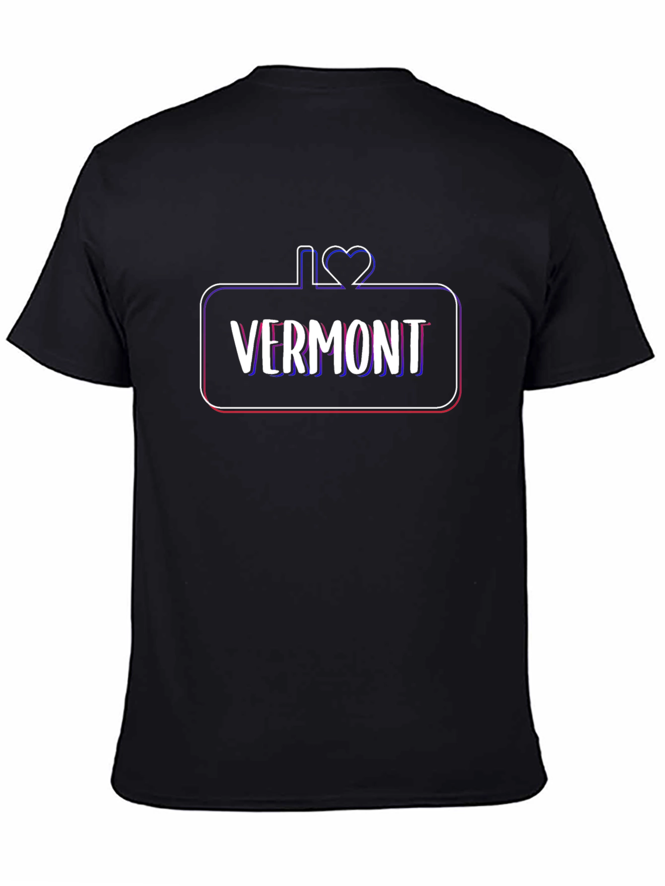 I Love Vermont Black T-Shirt