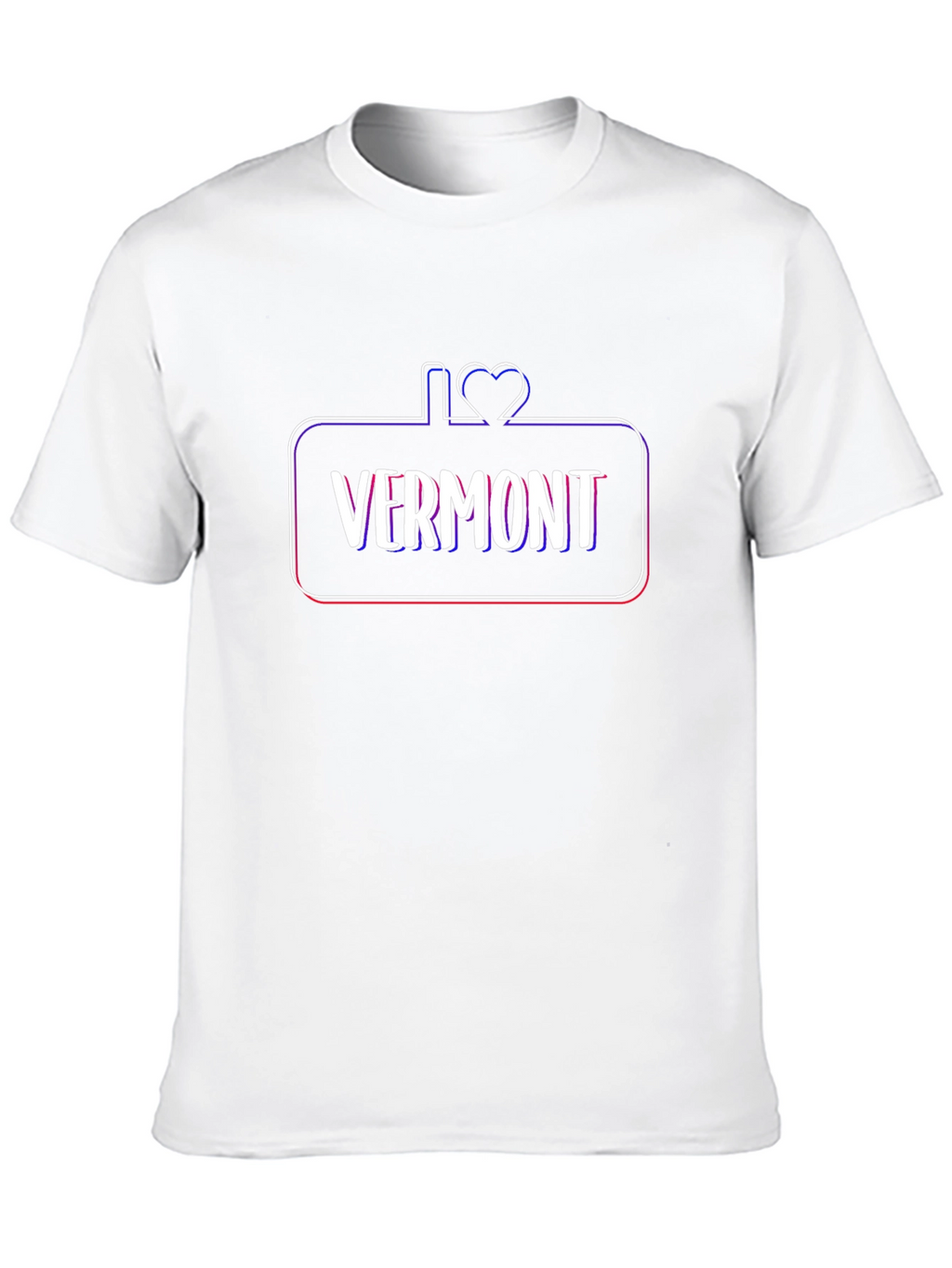 I Love Vermont Black T-Shirt
