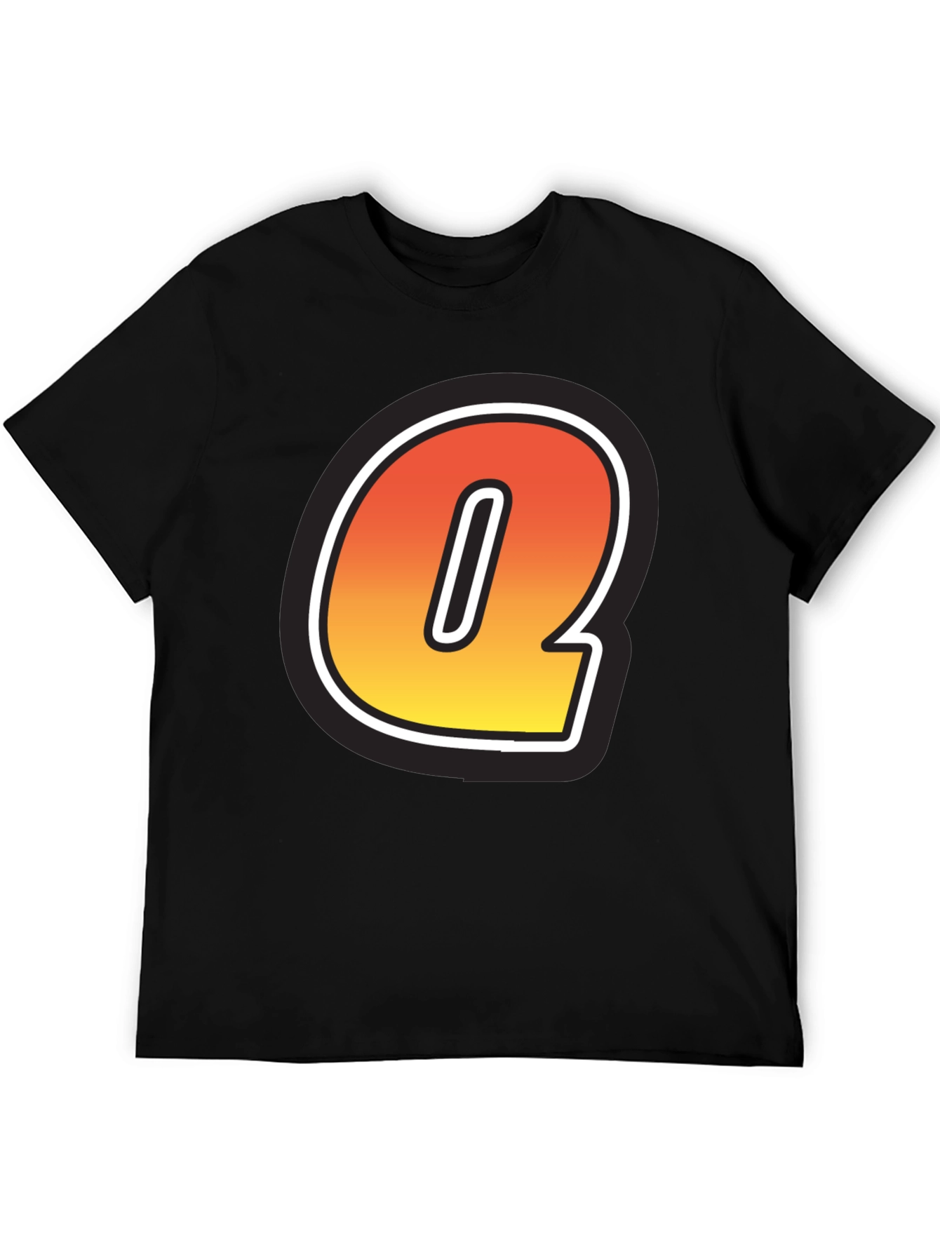 Letter Q Graphic Tee - Stylish Initial T-Shirt