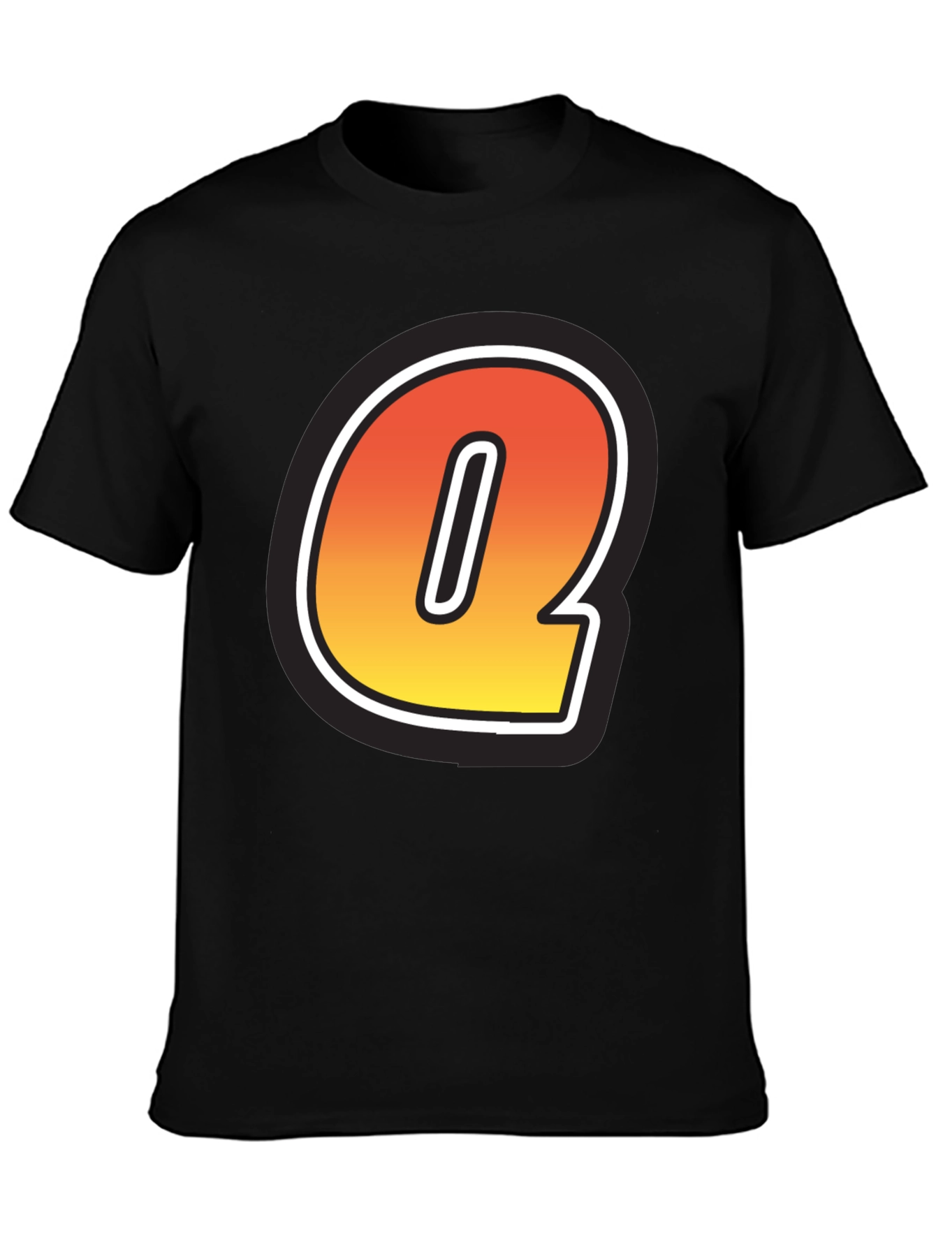 Letter Q Graphic Tee - Stylish Initial T-Shirt