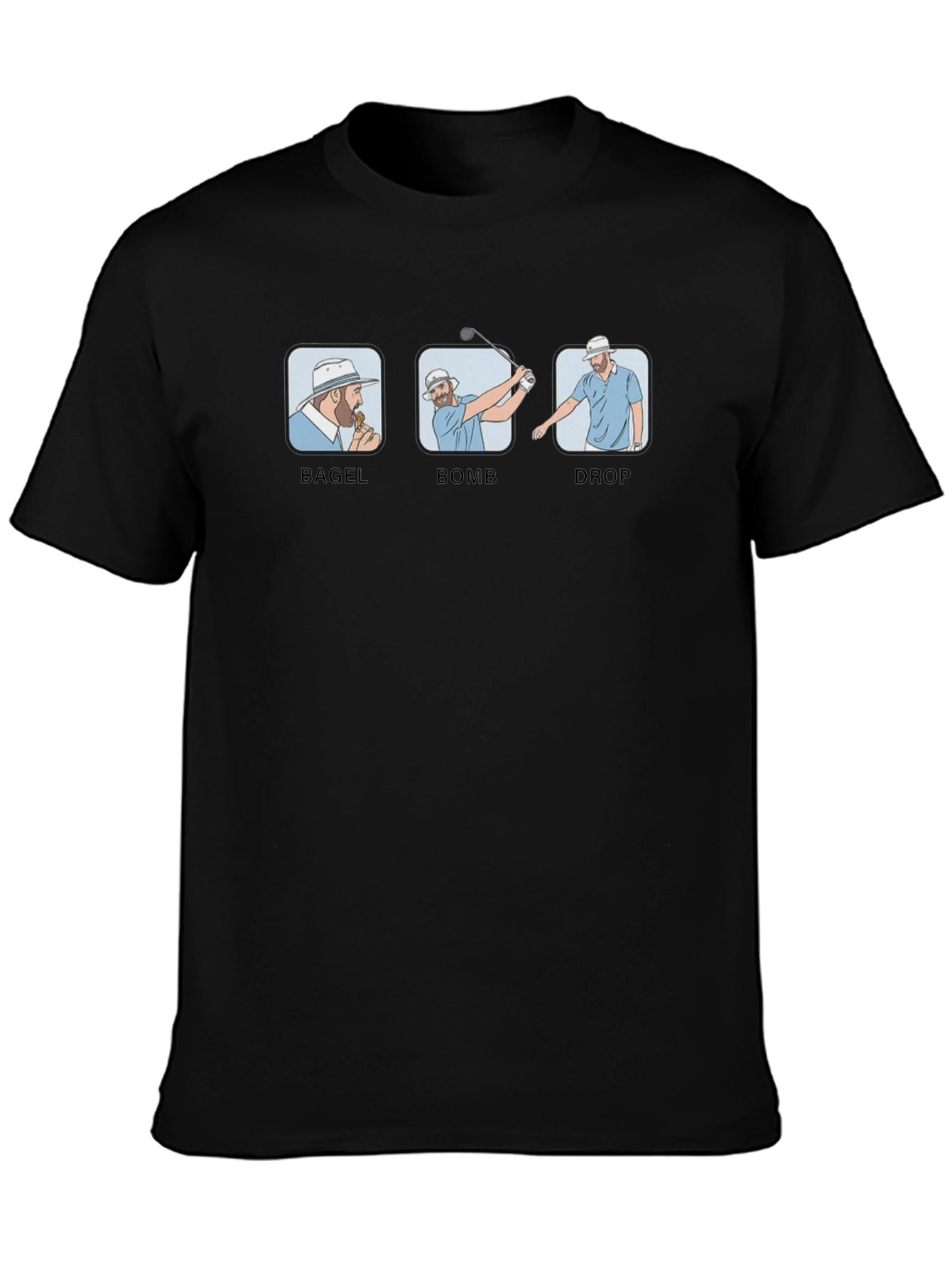 Golf Humor T-Shirt - Bagel Bomb Drop