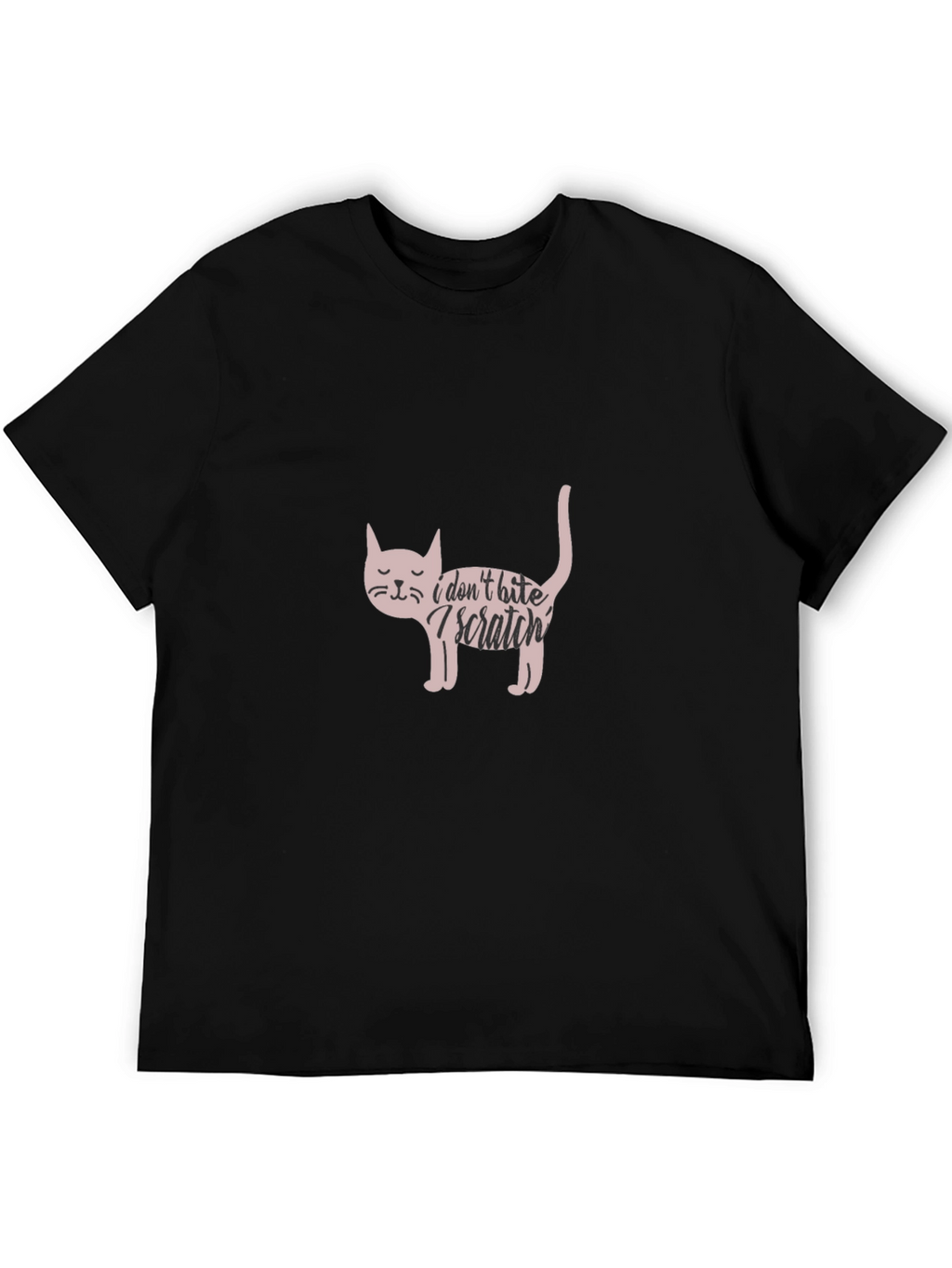 I Dont Bite I Scratch Cat T-Shirt