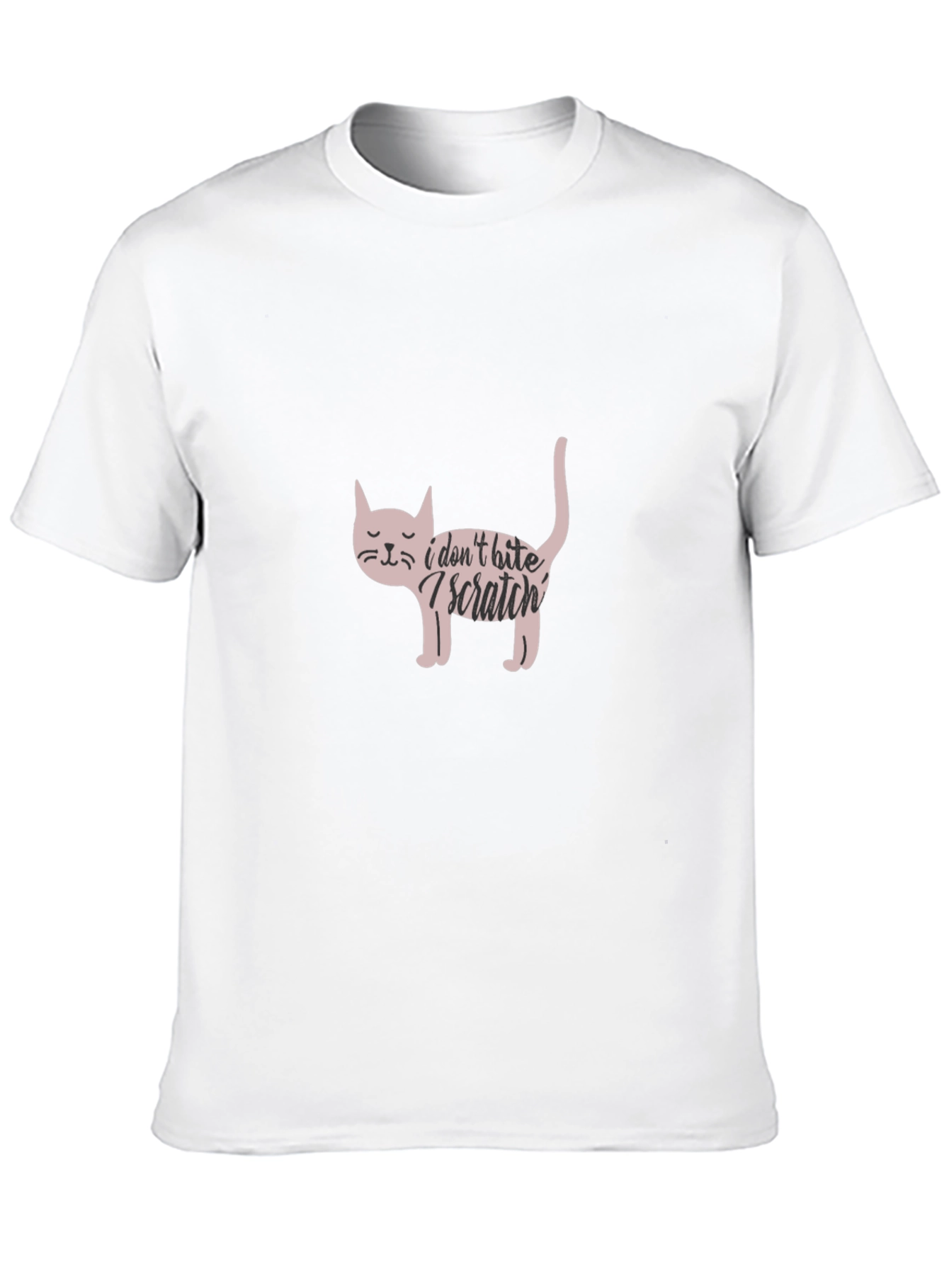 I Dont Bite I Scratch Cat T-Shirt