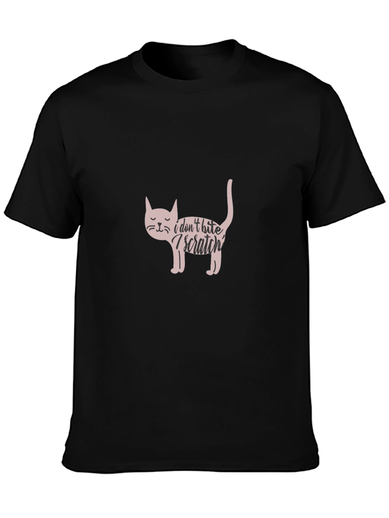 I Dont Bite I Scratch Cat T-Shirt