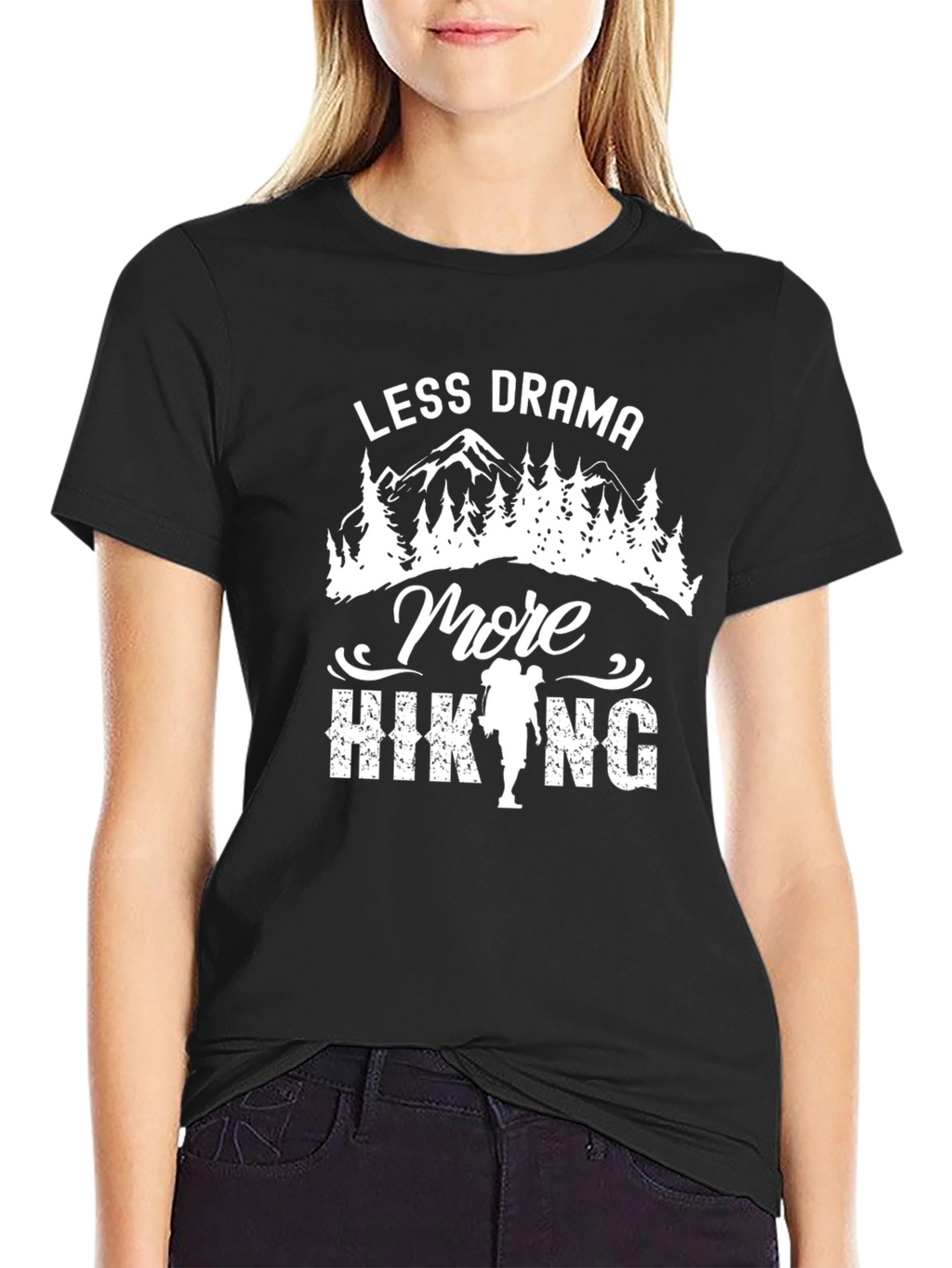 Less Drama More Hiking Graphic Tee