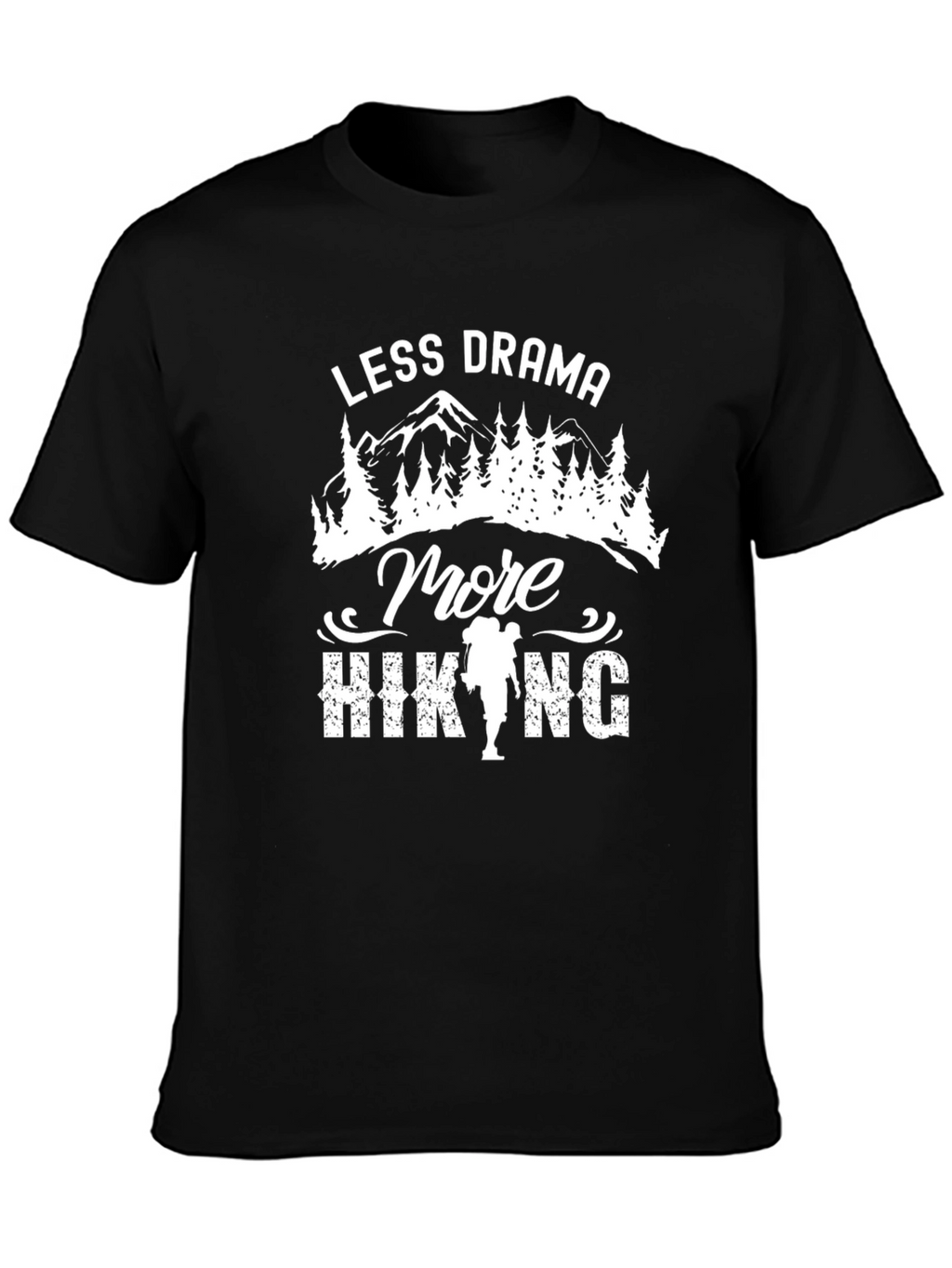 Less Drama More Hiking Graphic Tee