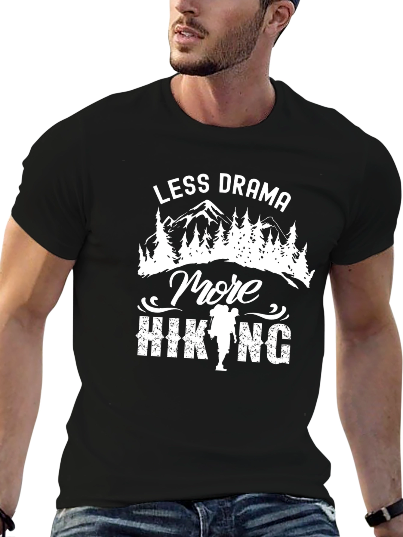 Less Drama More Hiking Graphic Tee