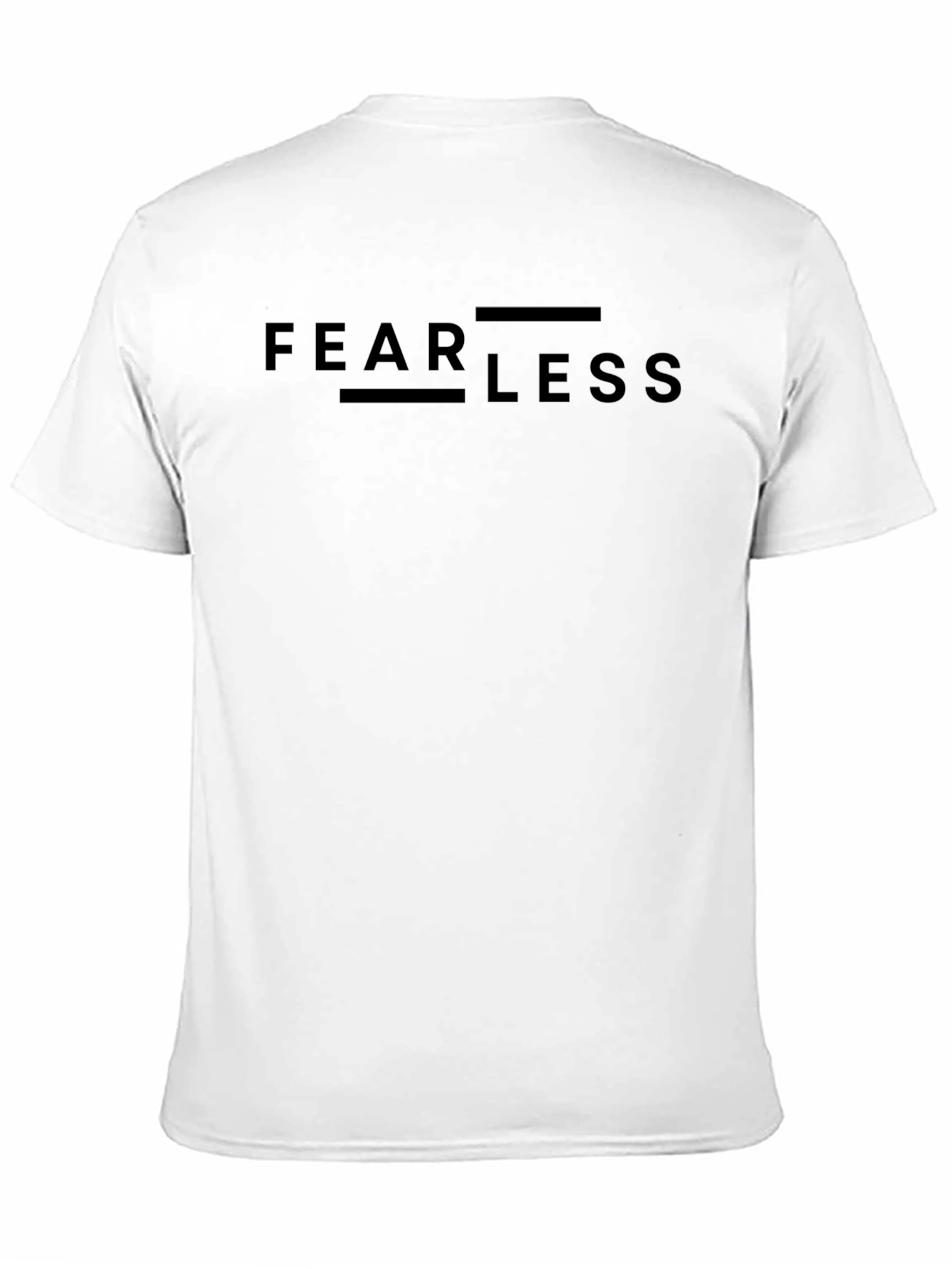 Fearless Graphic Print Black Crew Neck T-Shirt