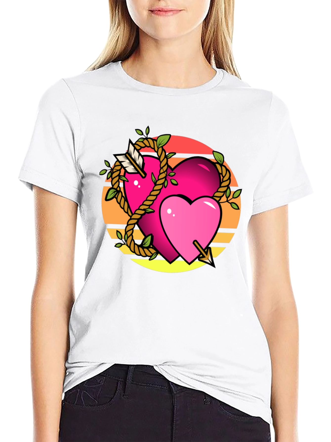 Heart Arrow Graphic Tee