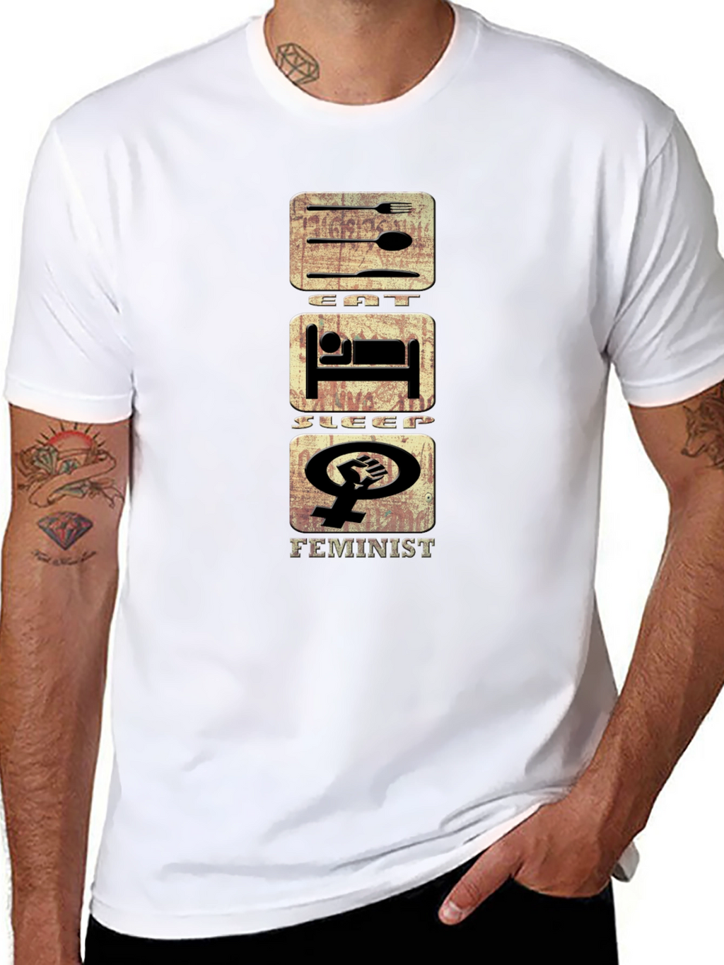 Eat Sleep Feminist T-Shirt